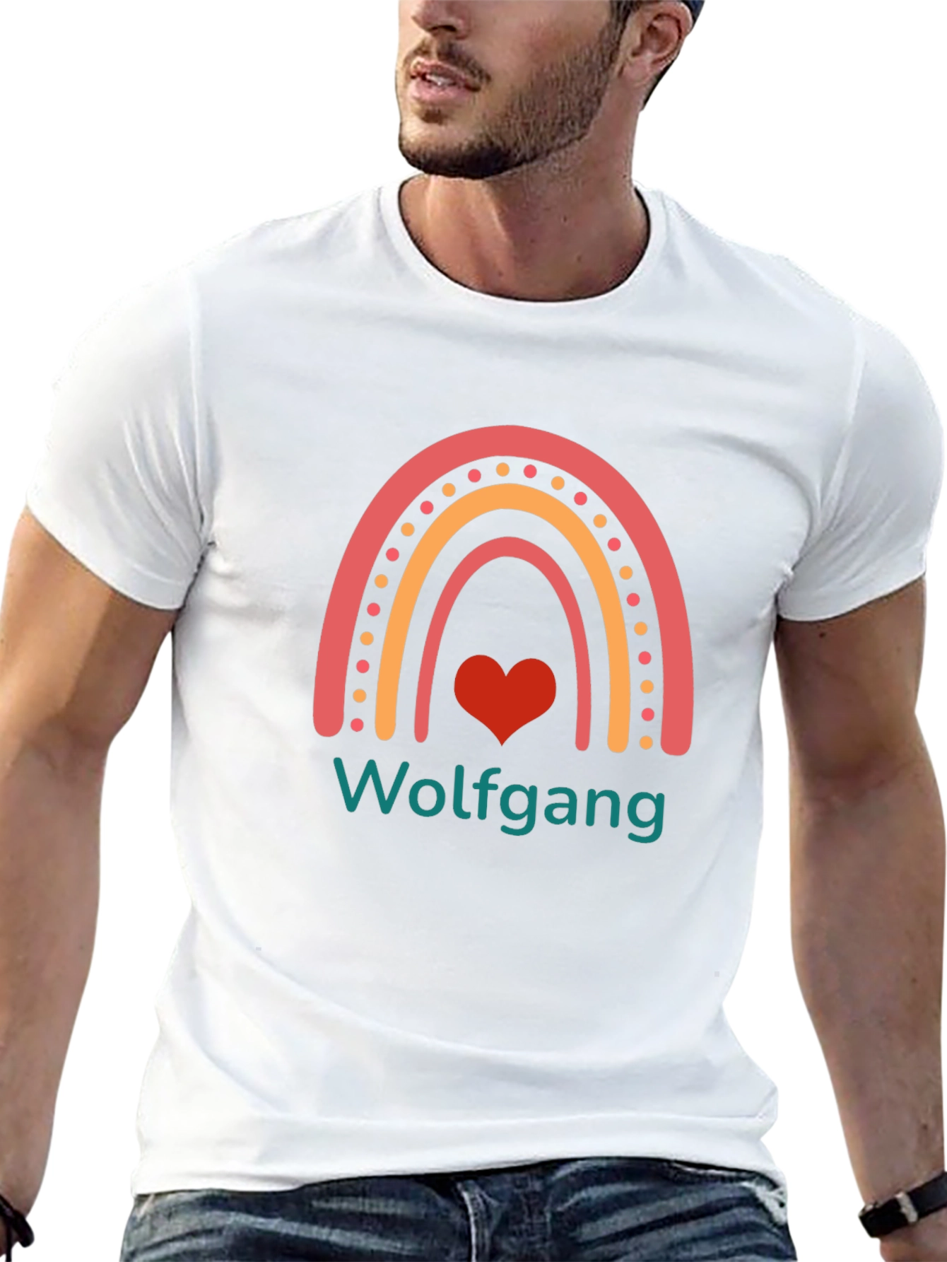 Wolfgang Rainbow Heart T-Shirt