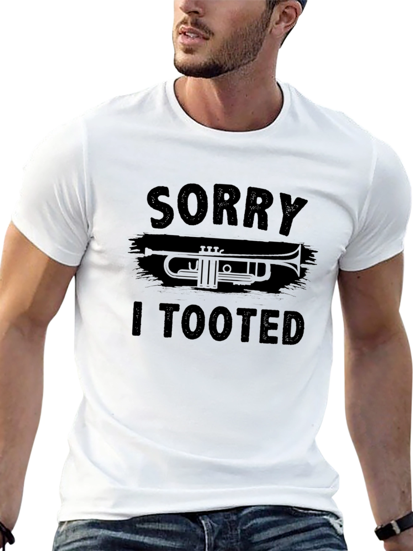 Sorry I Tooted Trumpet Graphic T-Shirt
