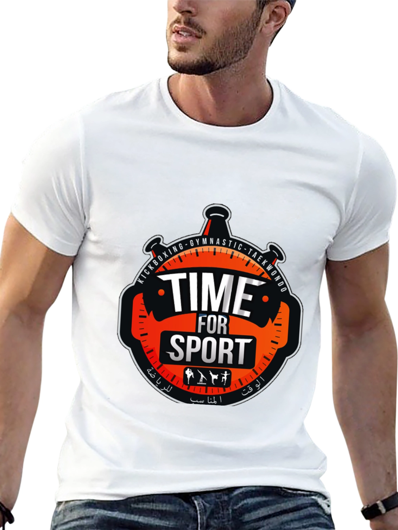 Time for Sport Black T-Shirt