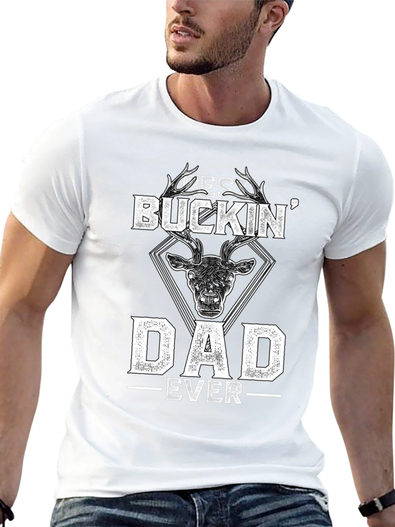 Best Buckin Dad Ever T-Shirt - Hunting Tee