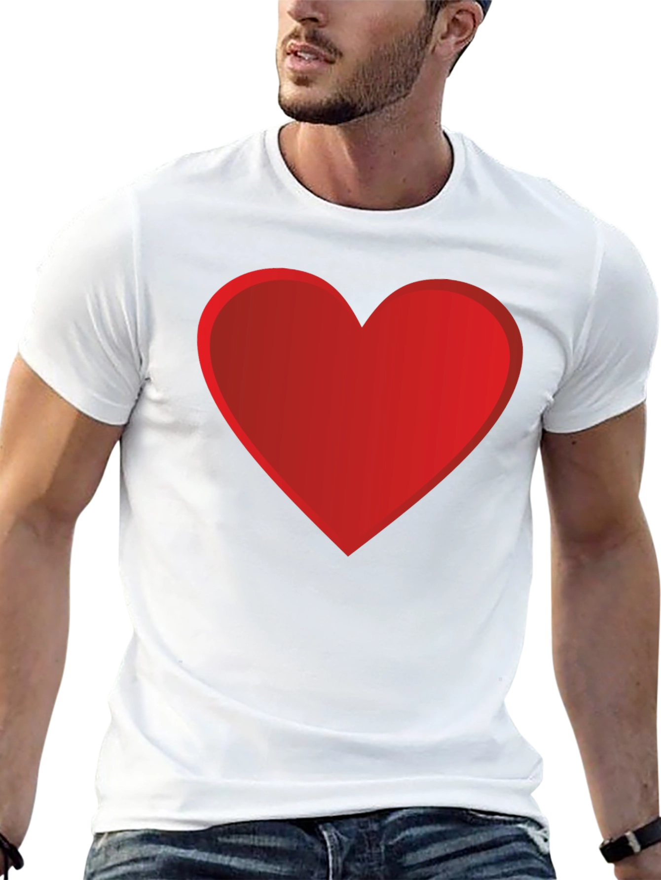 Heart Graphic Black Tee