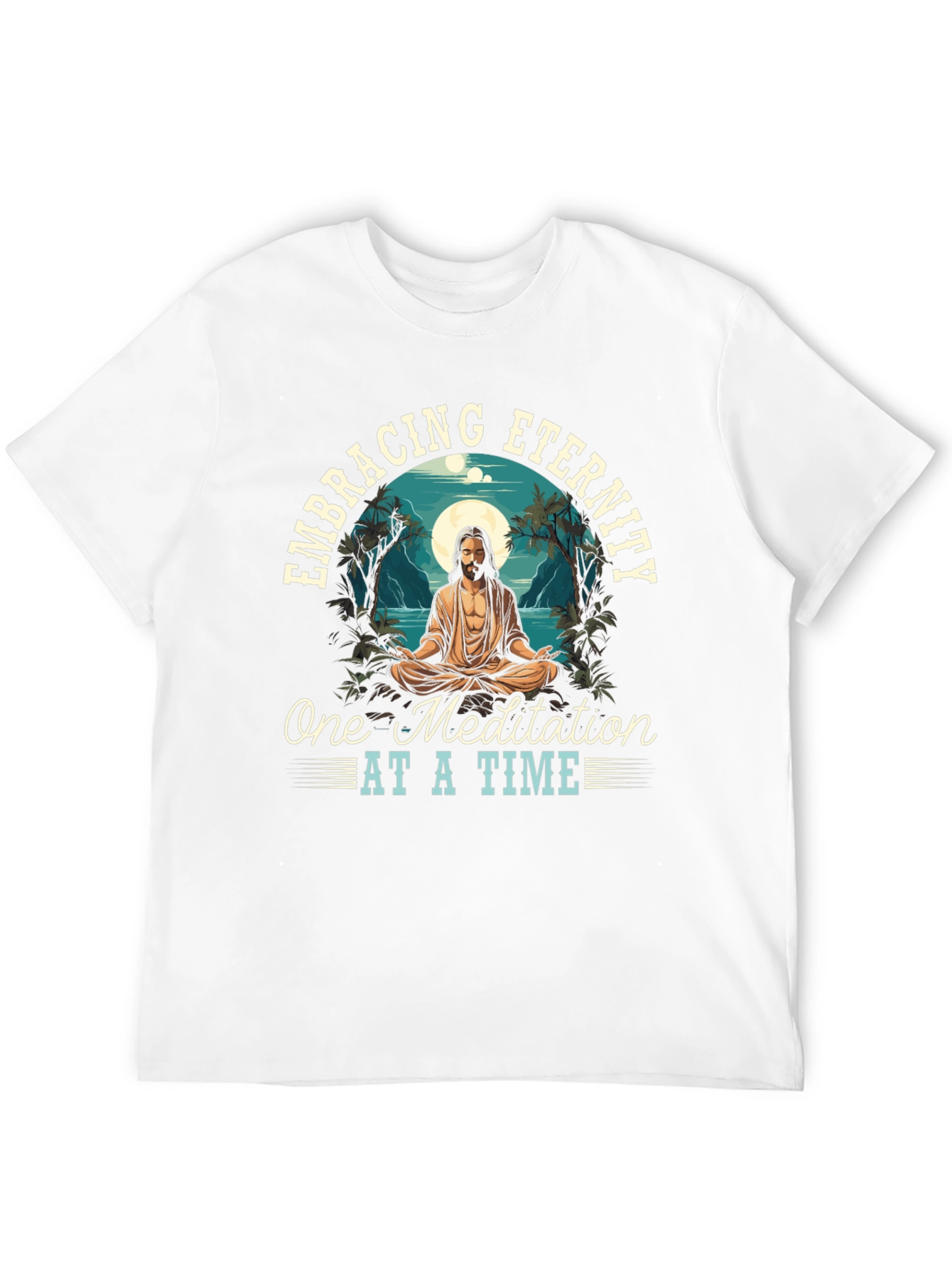 Embracing Eternity Graphic Tee - Meditation Design
