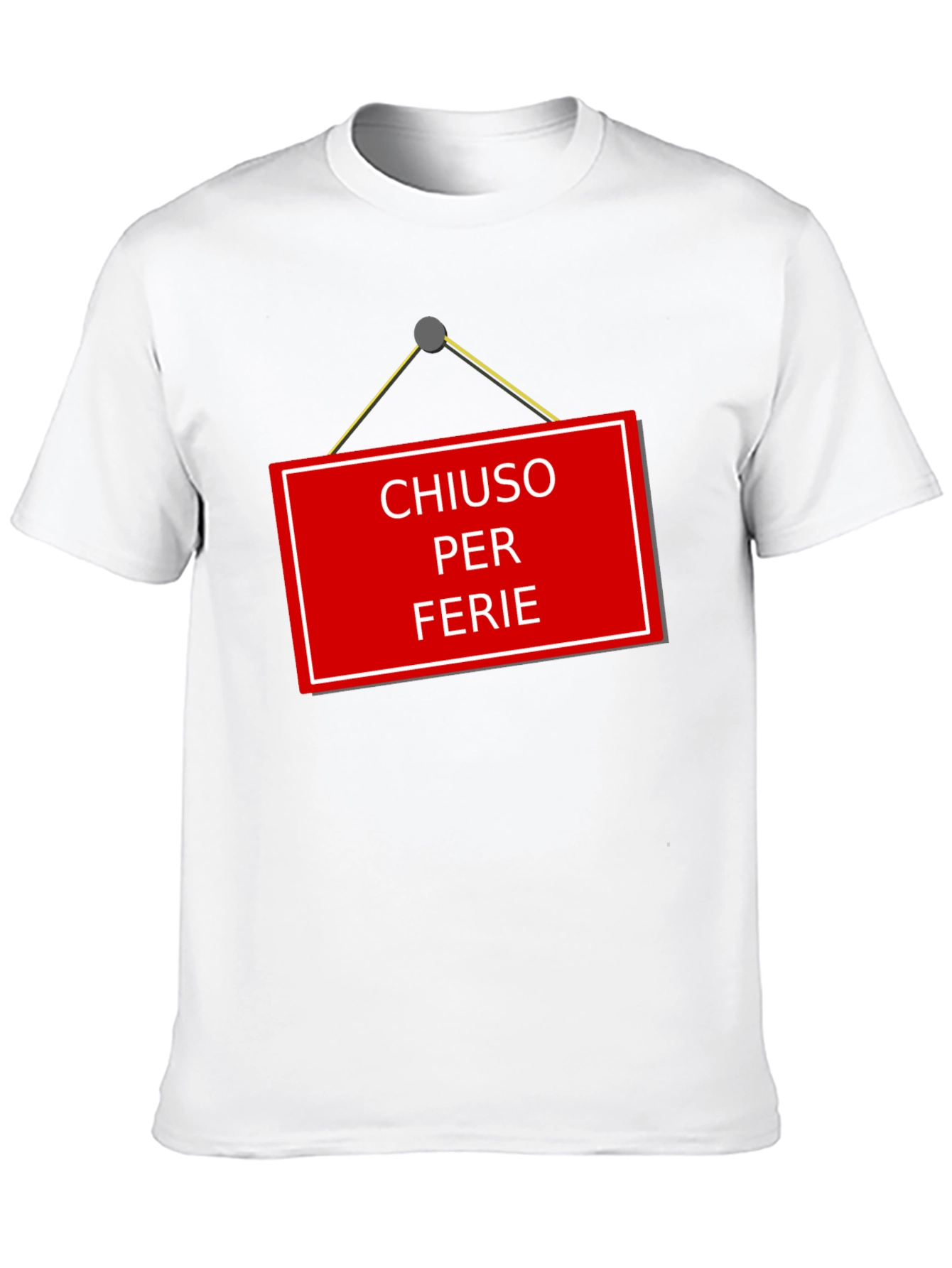 Chiuso Per Ferie T-Shirt - Italian Holiday Novelty Tee