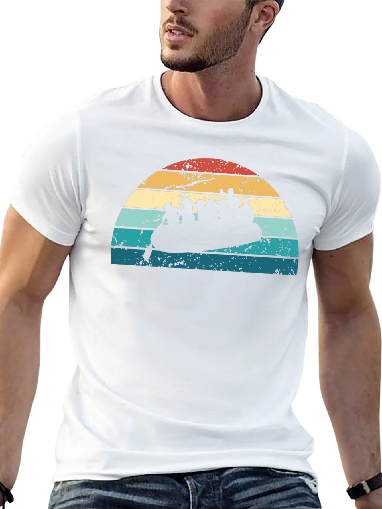 Retro Rafting T-Shirt - Adventure Ready!