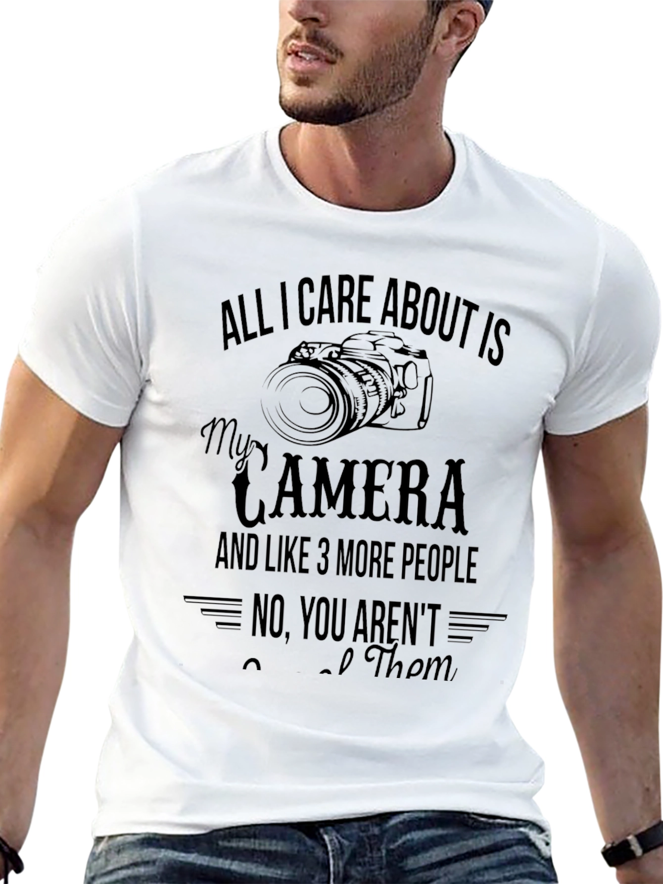 Photographer T-Shirt: Camera & 3 People