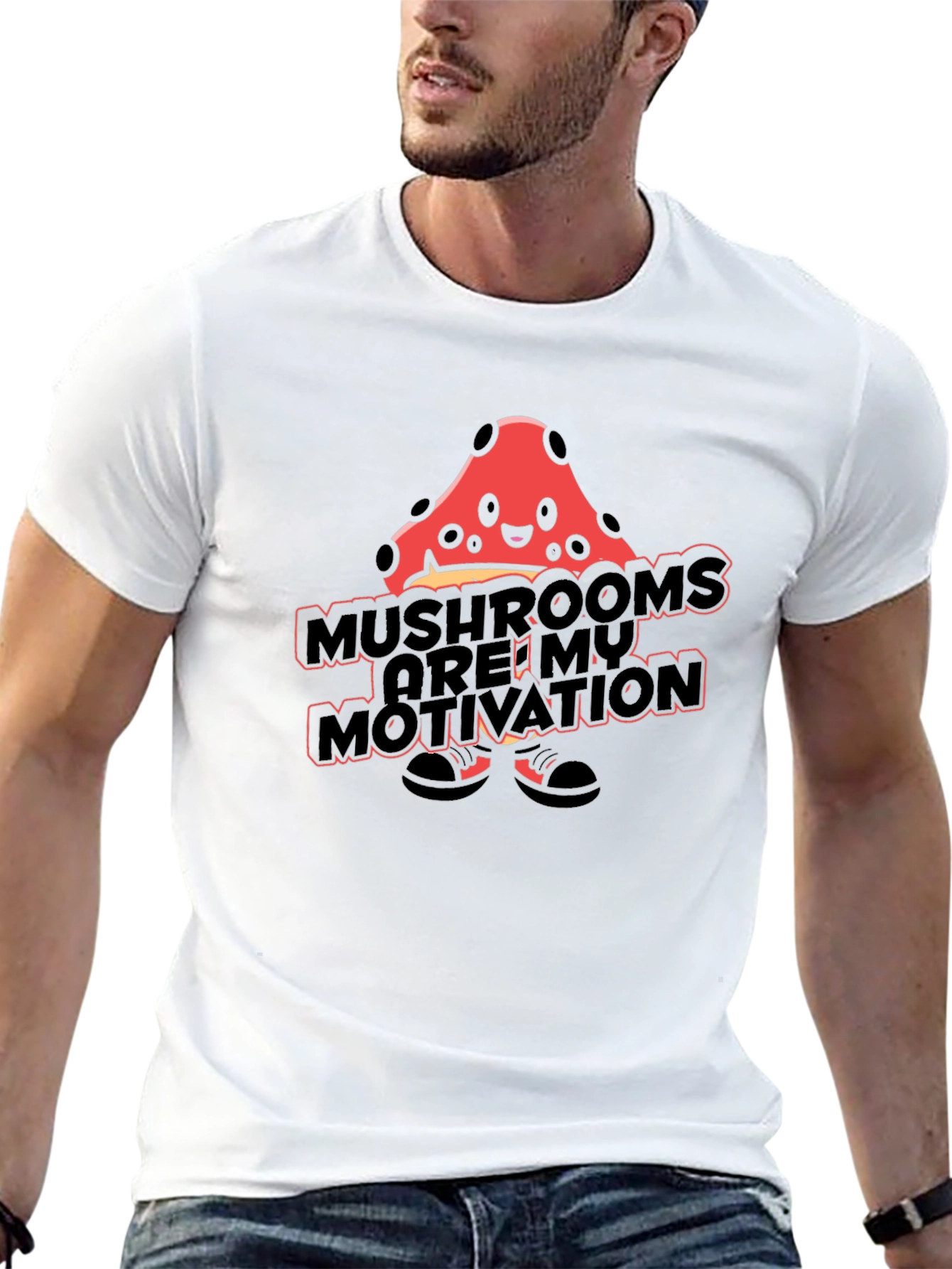 Mushroom Motivation T-Shirt - Funny Novelty Tee