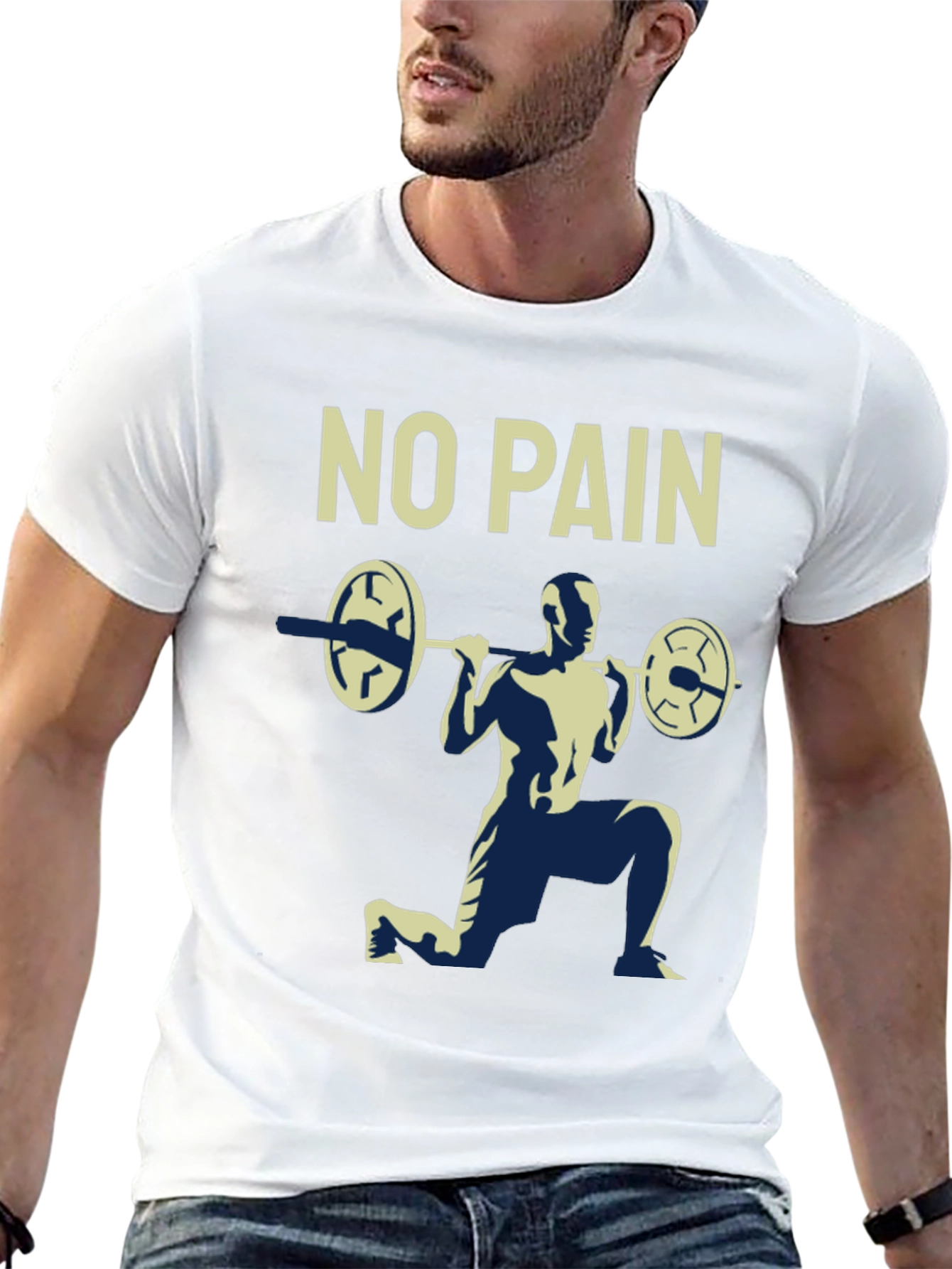 No Pain T-Shirt Gym Workout Tee