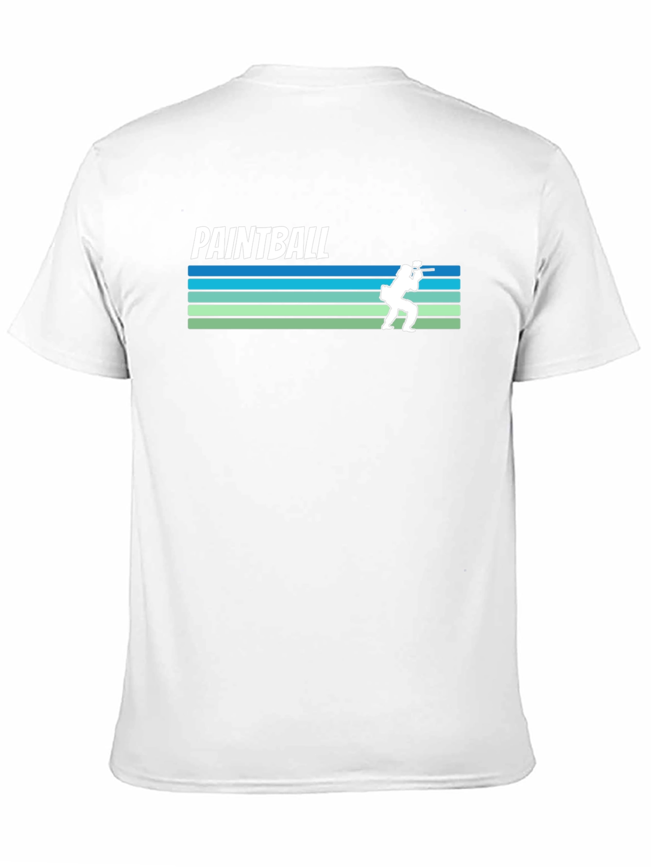 Paintball Retro Style Black T-Shirt