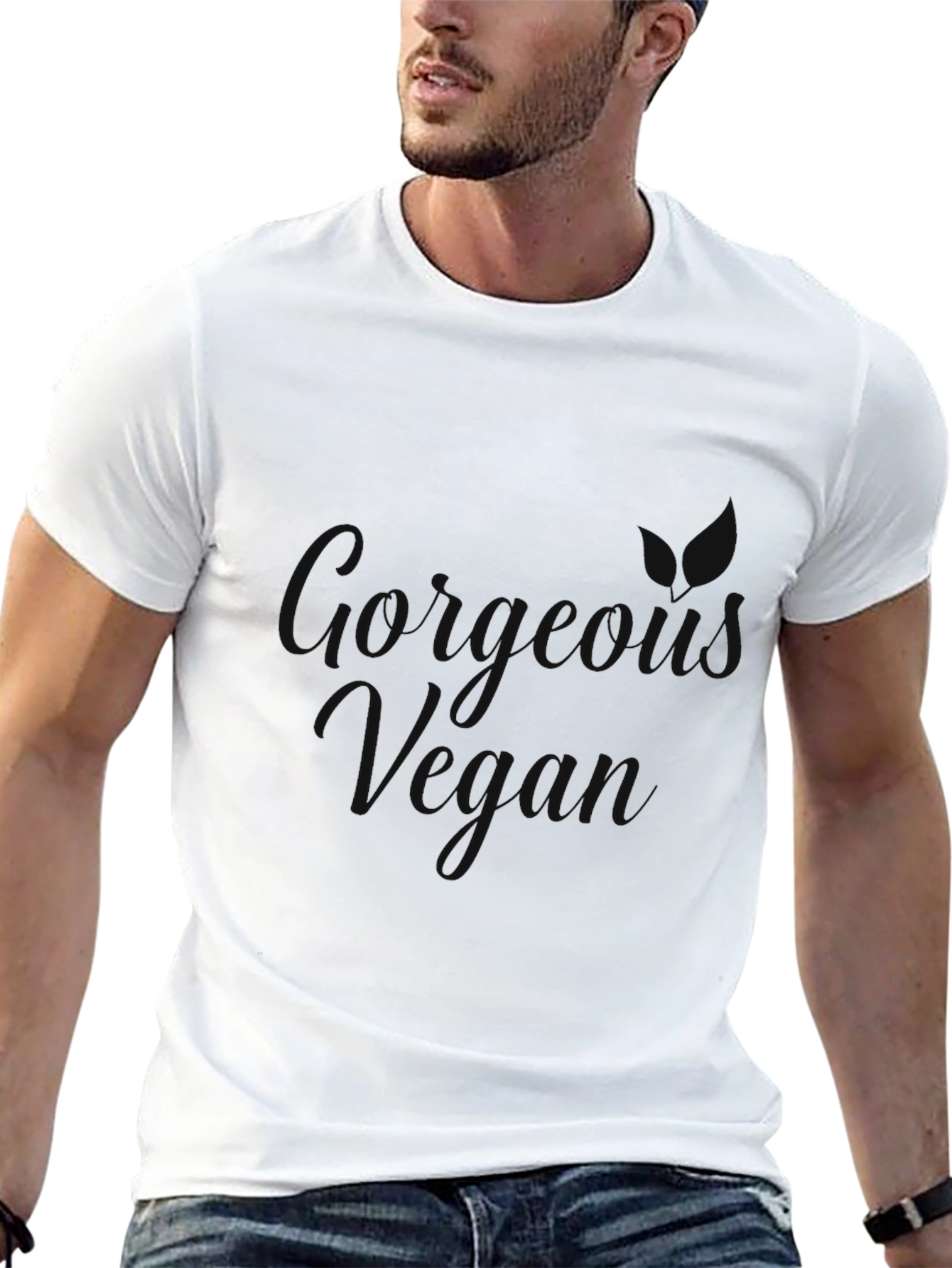 Mens Casual Black Short Sleeve T-Shirt