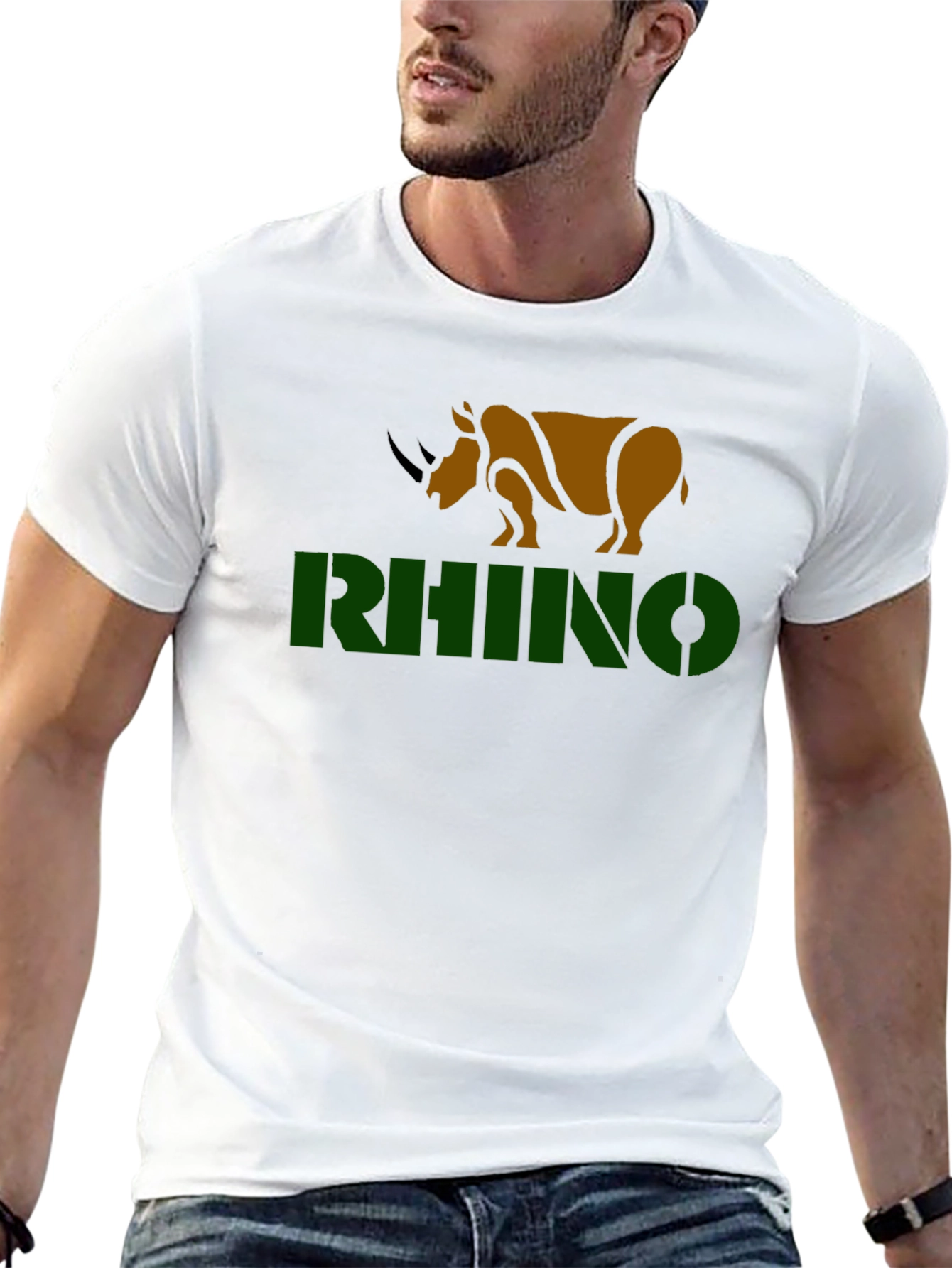 Rhino Graphic T-Shirt - Black Tee