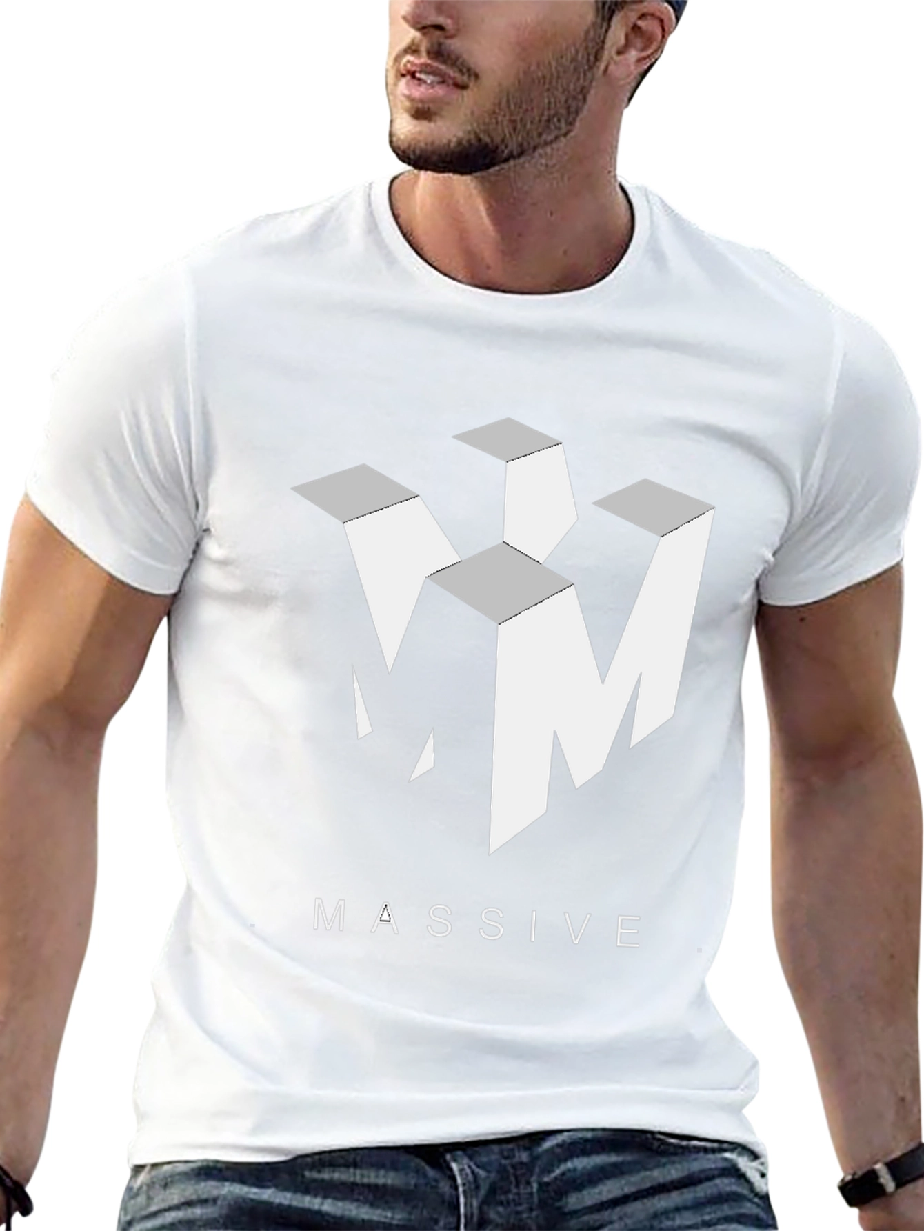 Abstract Logo Black Graphic Tee