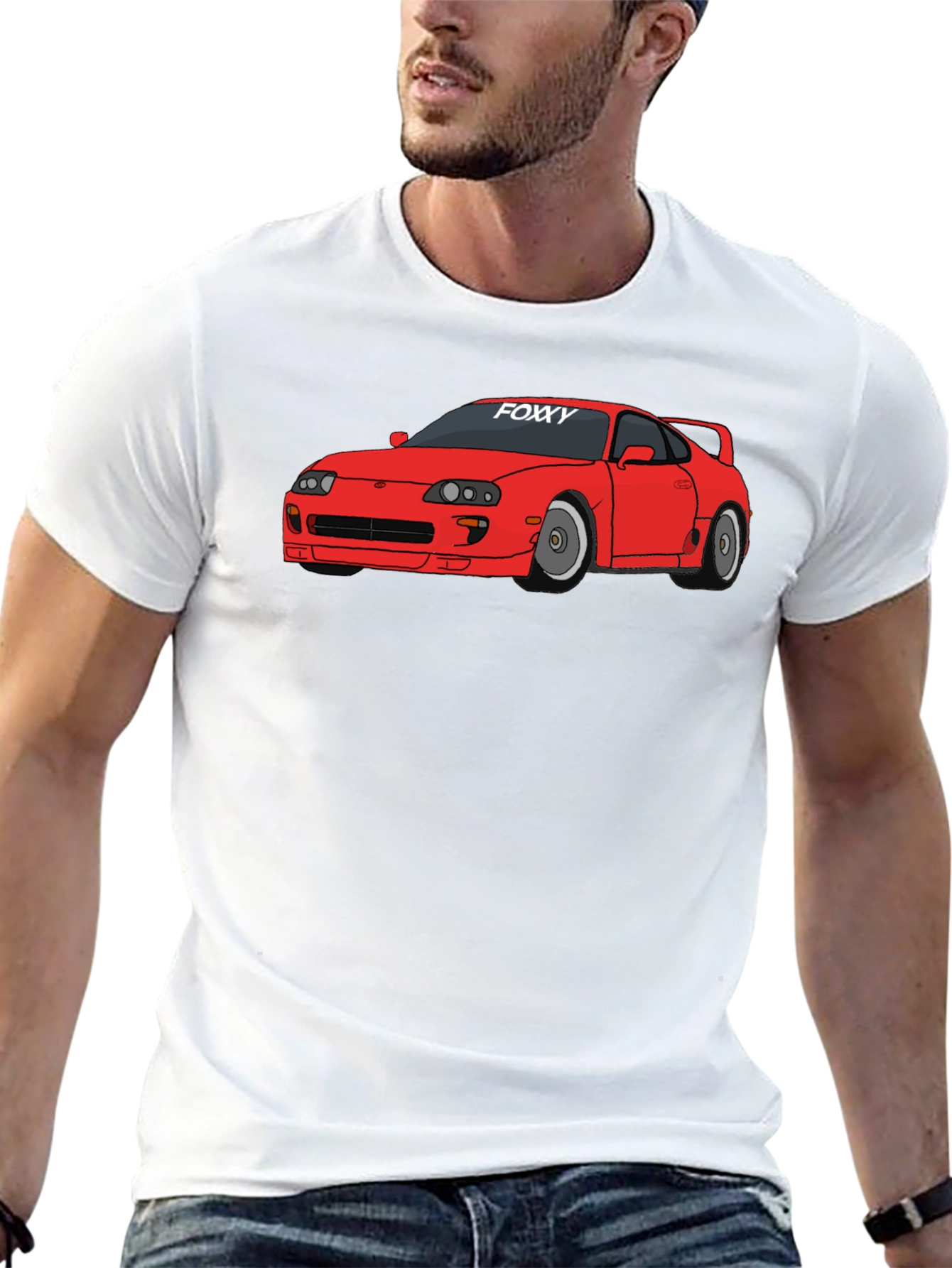 Foxy Car Graphic Tee - Modern Style