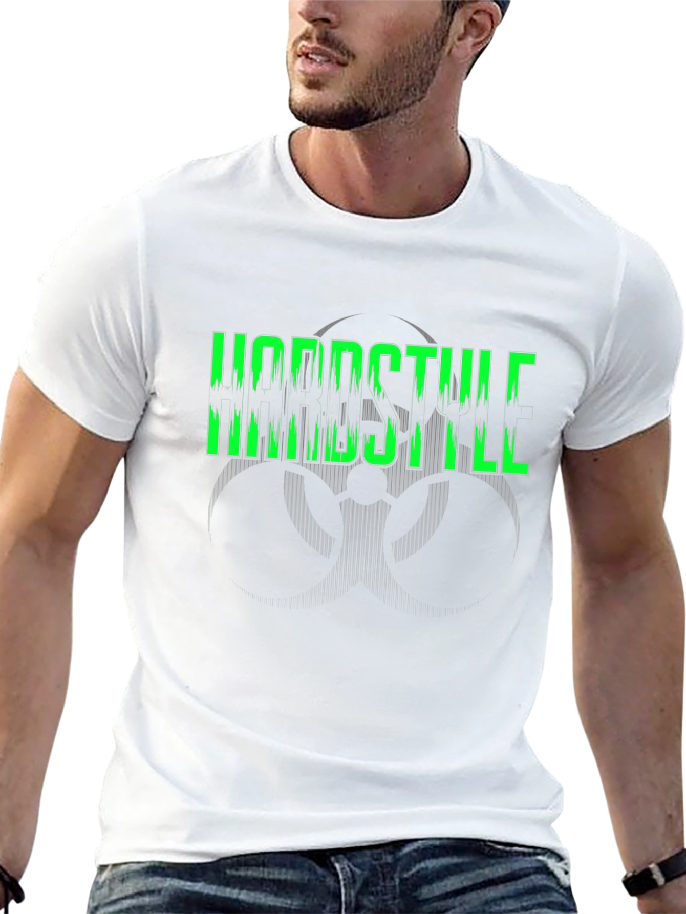 Hardstyle Graphic Tee - Biohazard Design Black