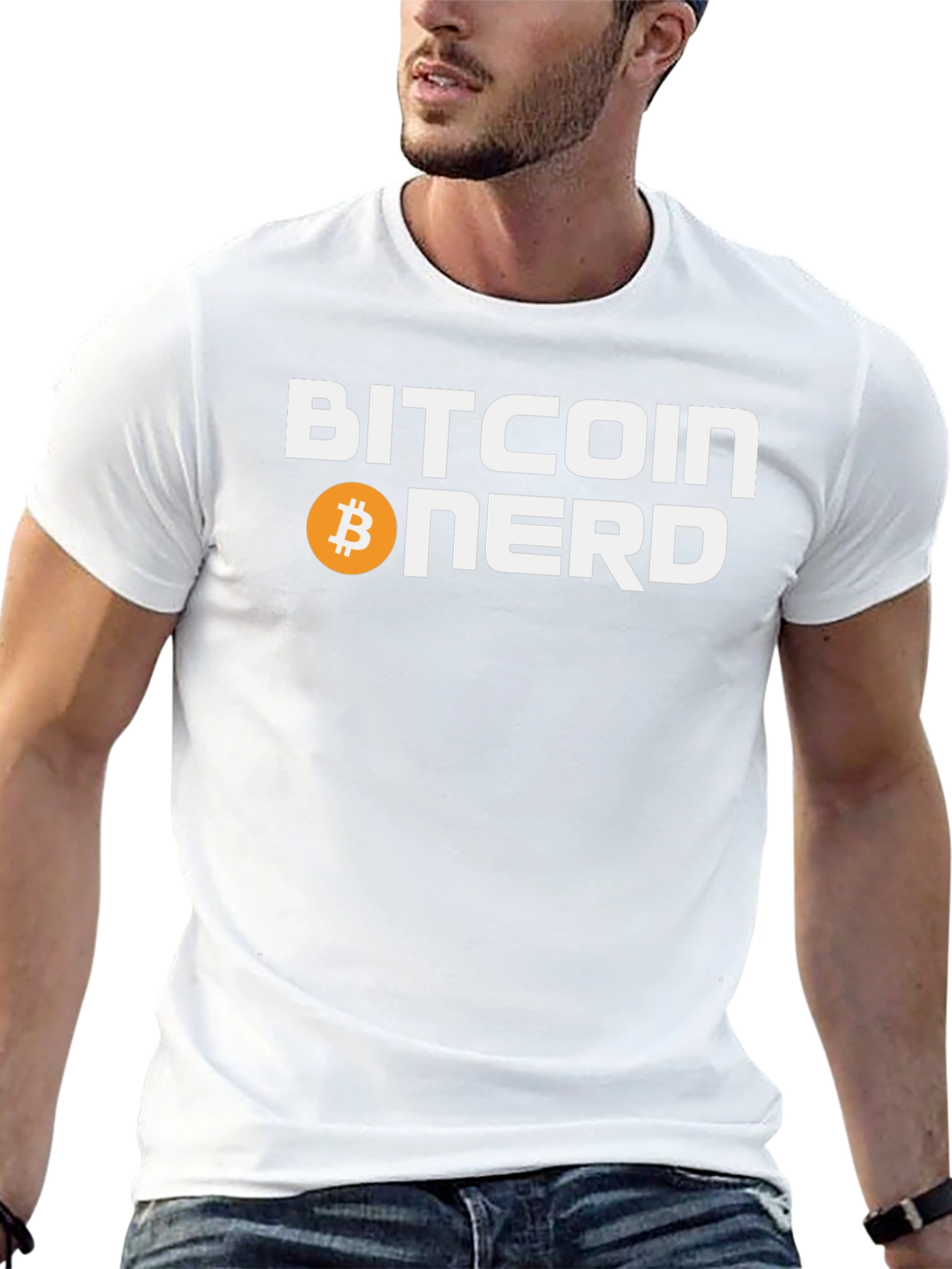Bitcoin Nerd Graphic T-Shirt - Cryptocurrency Tee