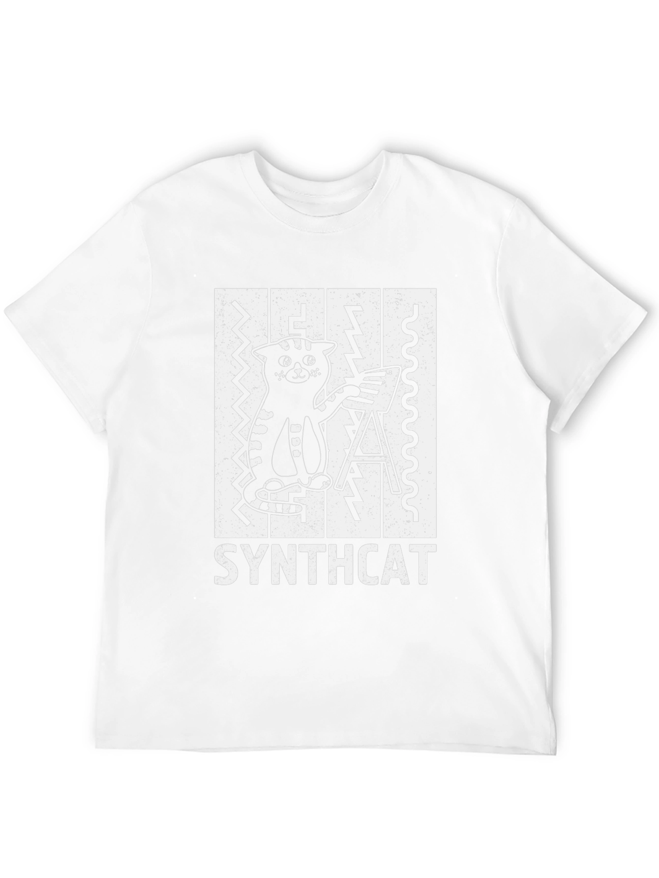 Synthcat T-Shirt - Cool Cat Musician Tee