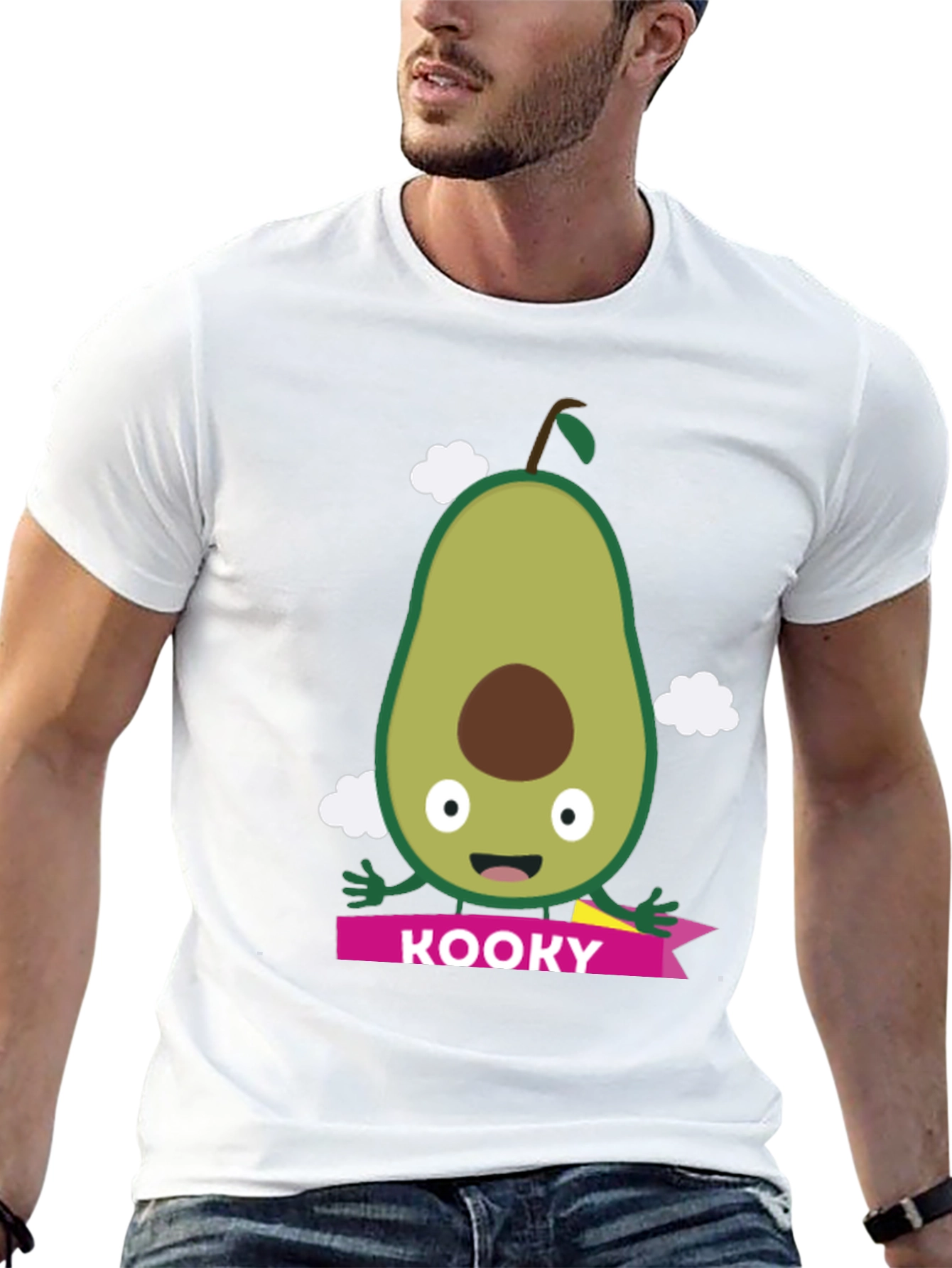 Kooky Avocado Graphic T-Shirt - Trendy Fruit Tee