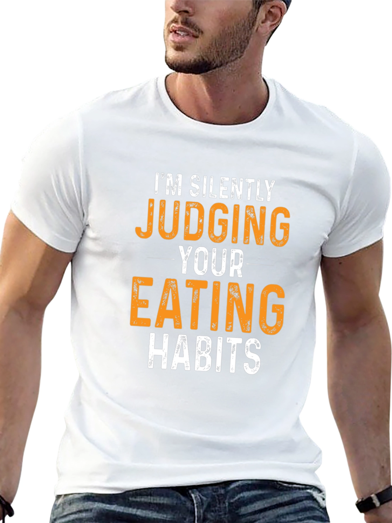 Humorous Judging Your Eating Habits Graphic Tee