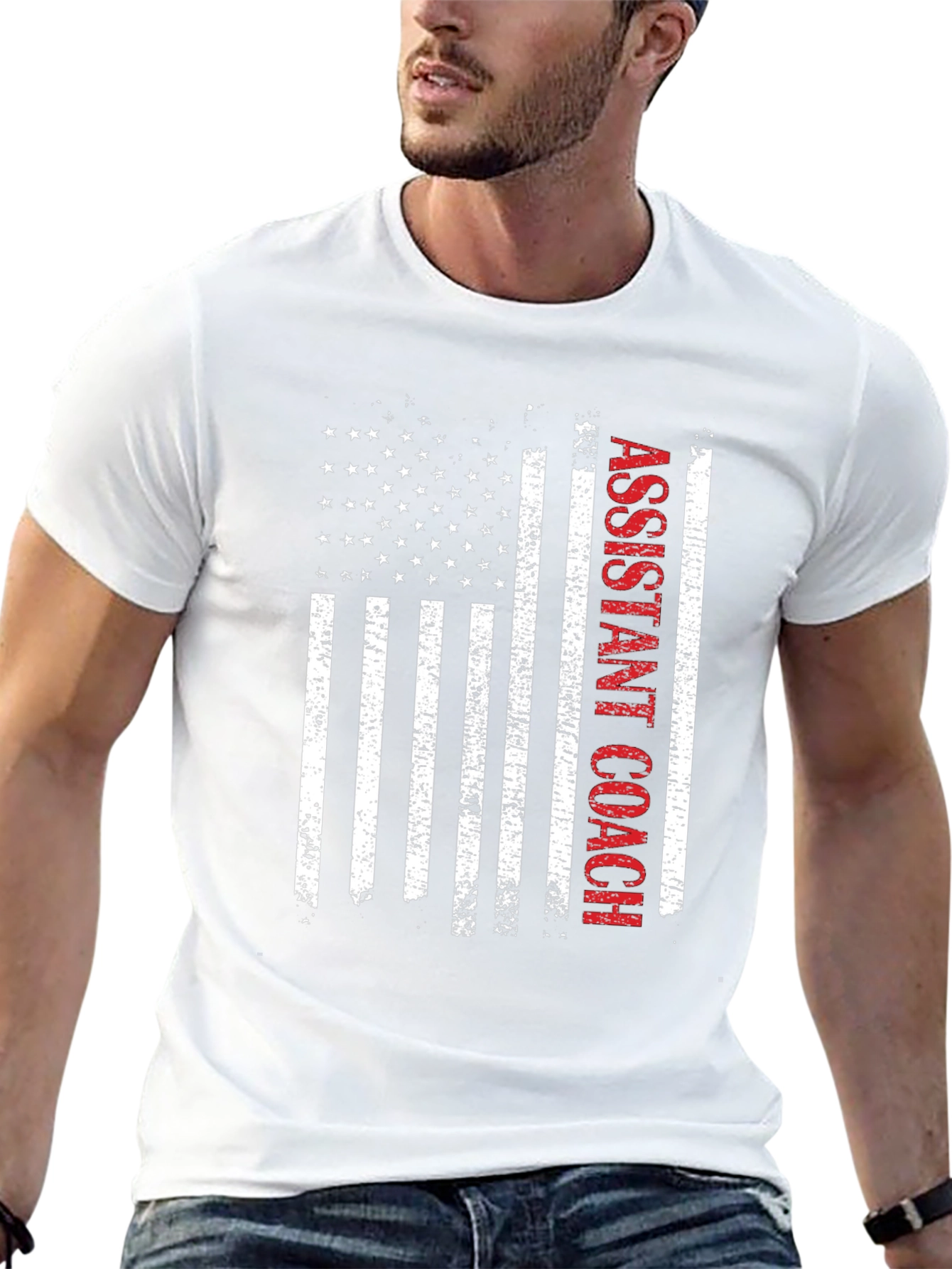 Assistant Coach American Flag T-Shirt
