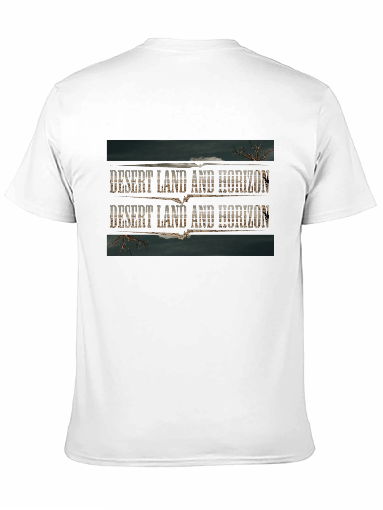 Desert Land Horizon Black T-Shirt