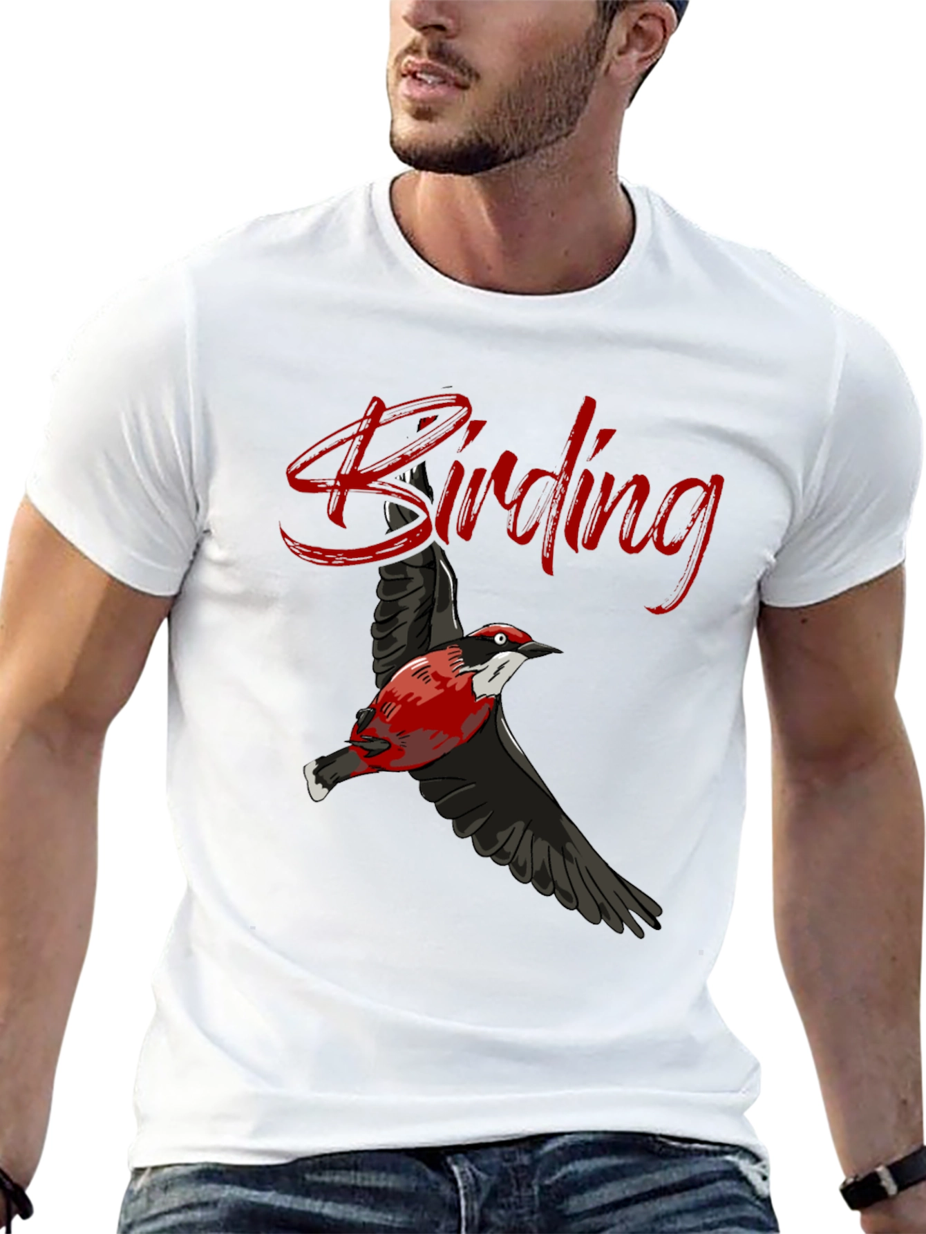 Birding Graphic T-Shirt - Bird Lover Gift