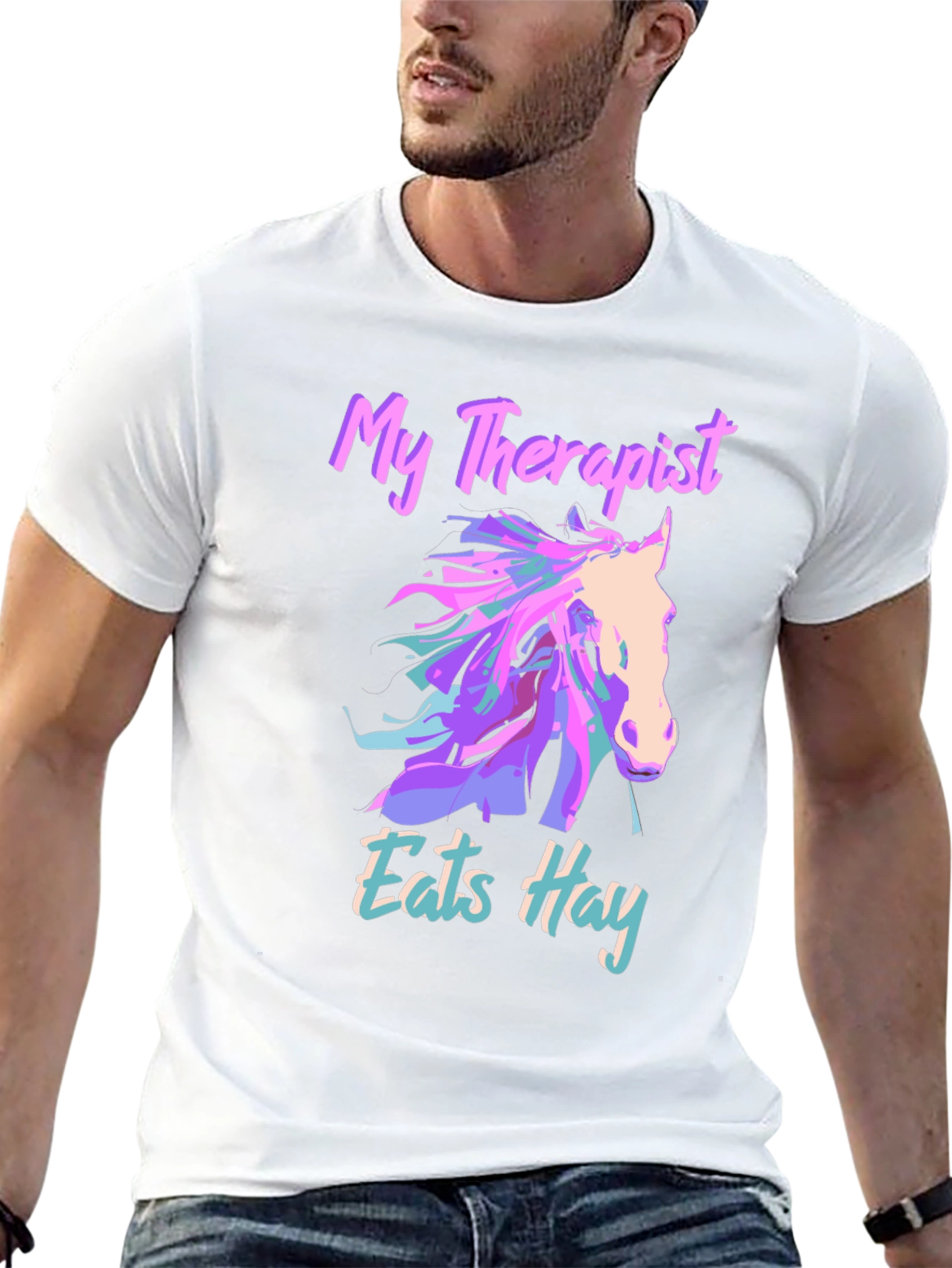 My Therapist Eats Hay Graphic T-Shirt