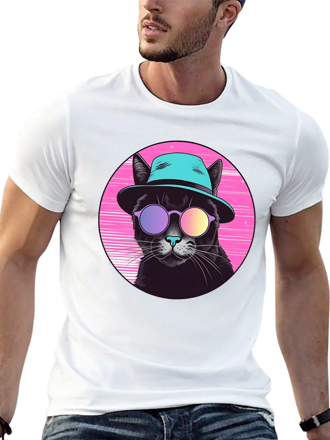 Cool Cat Retro T-Shirt