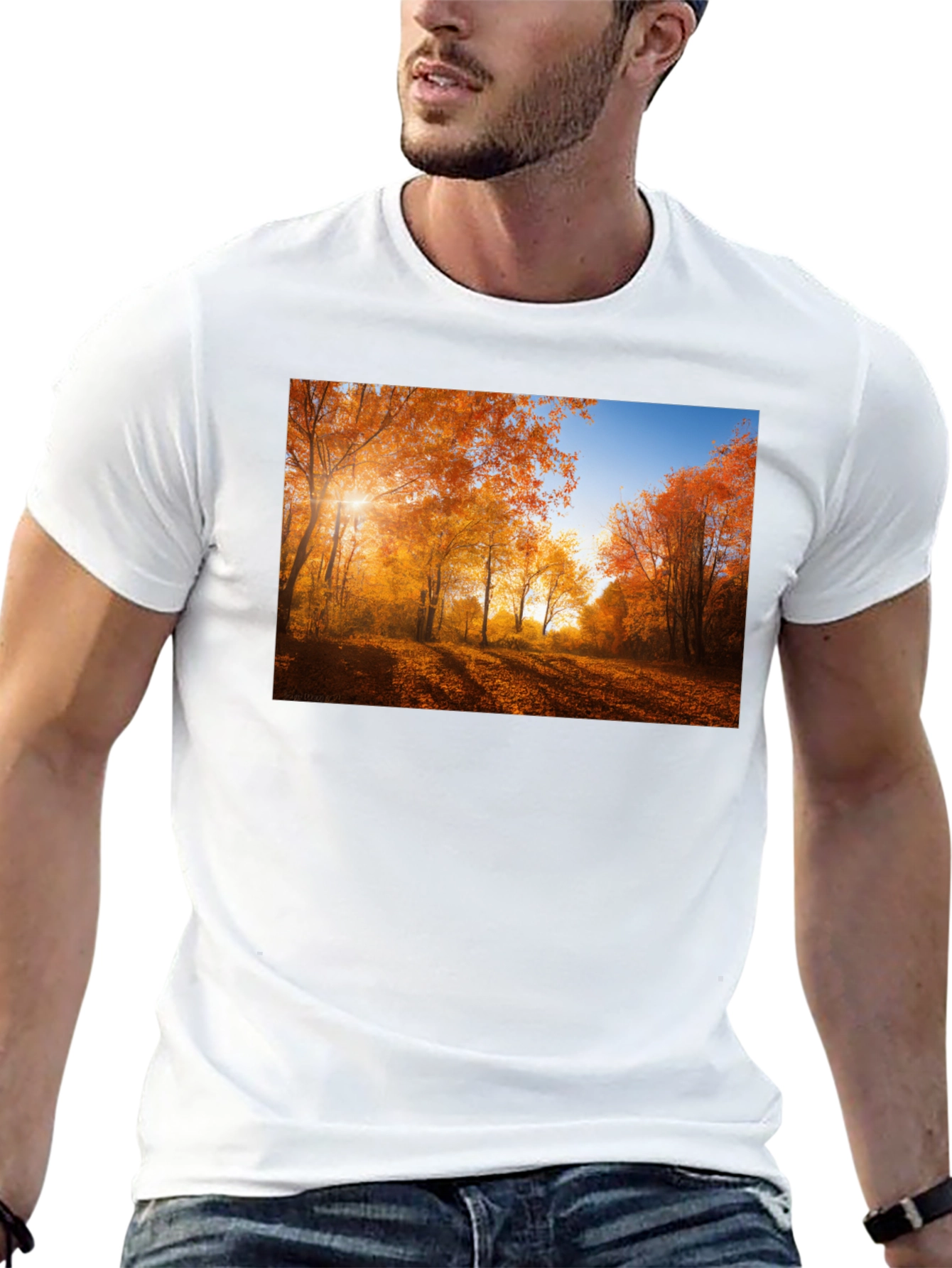 Autumn Forest Graphic T-Shirt - Nature Inspired Tee