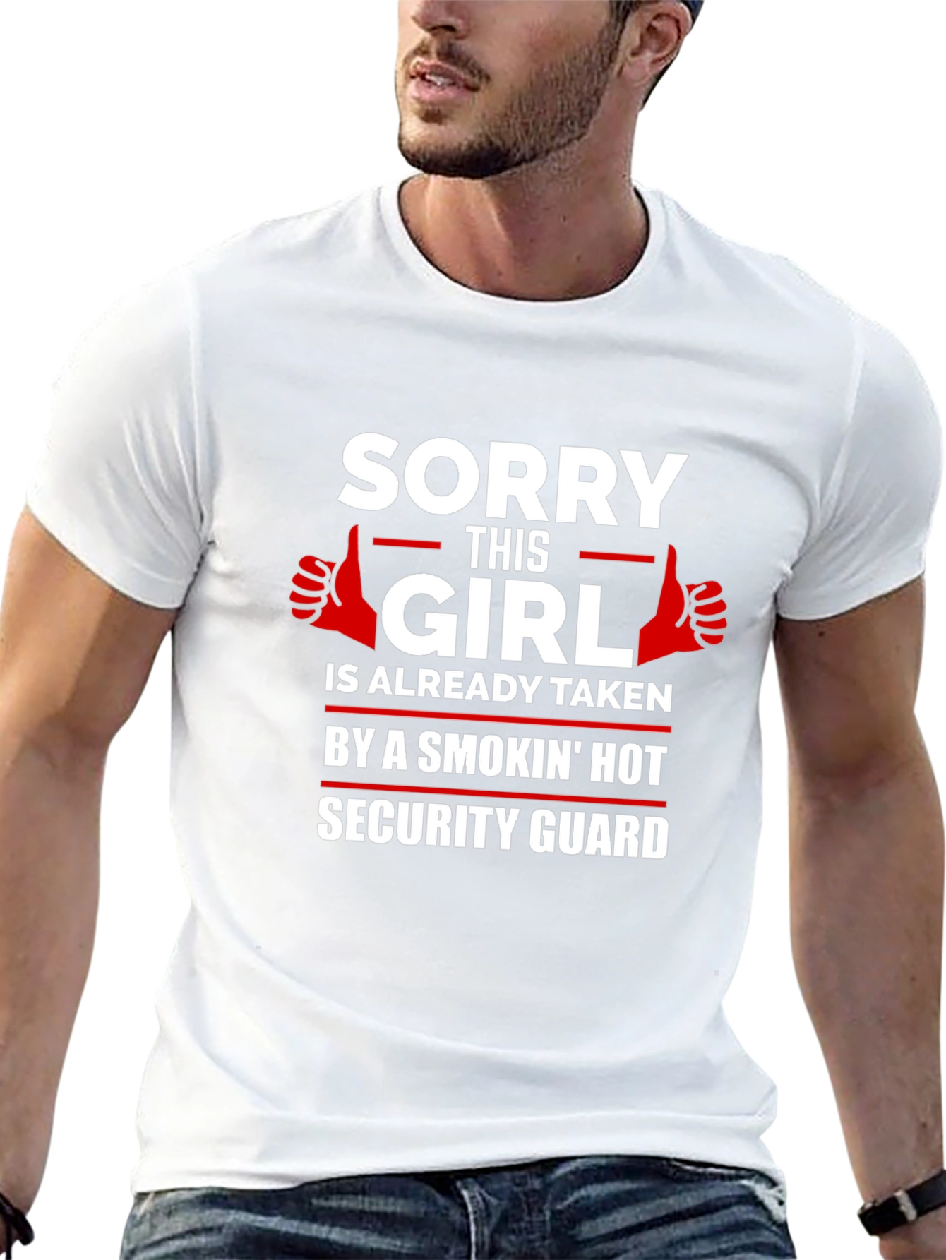 Sorry This Girl Taken Security Guard Graphic Tee
