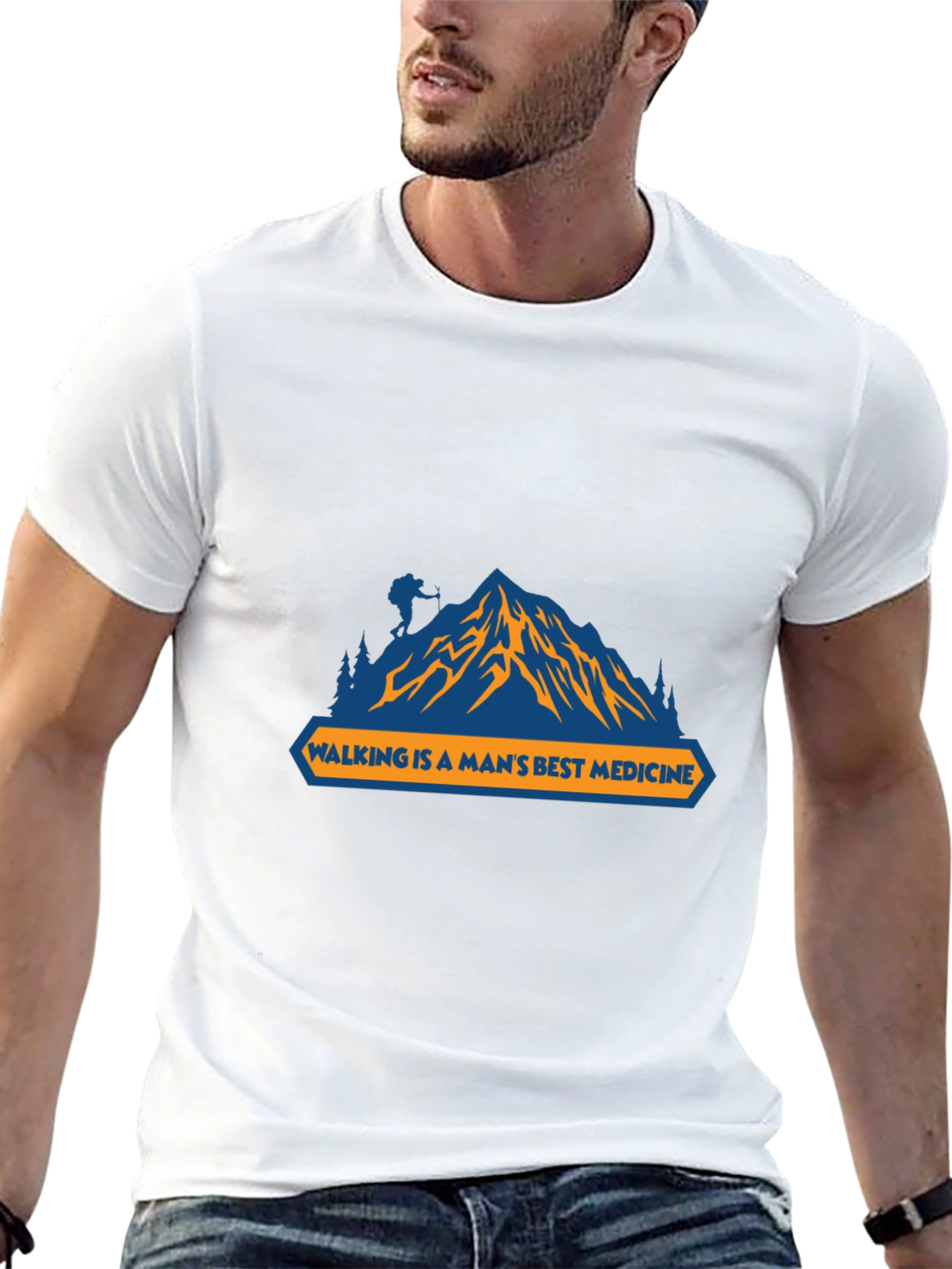 Walking is a Mans Best Medicine T-Shirt