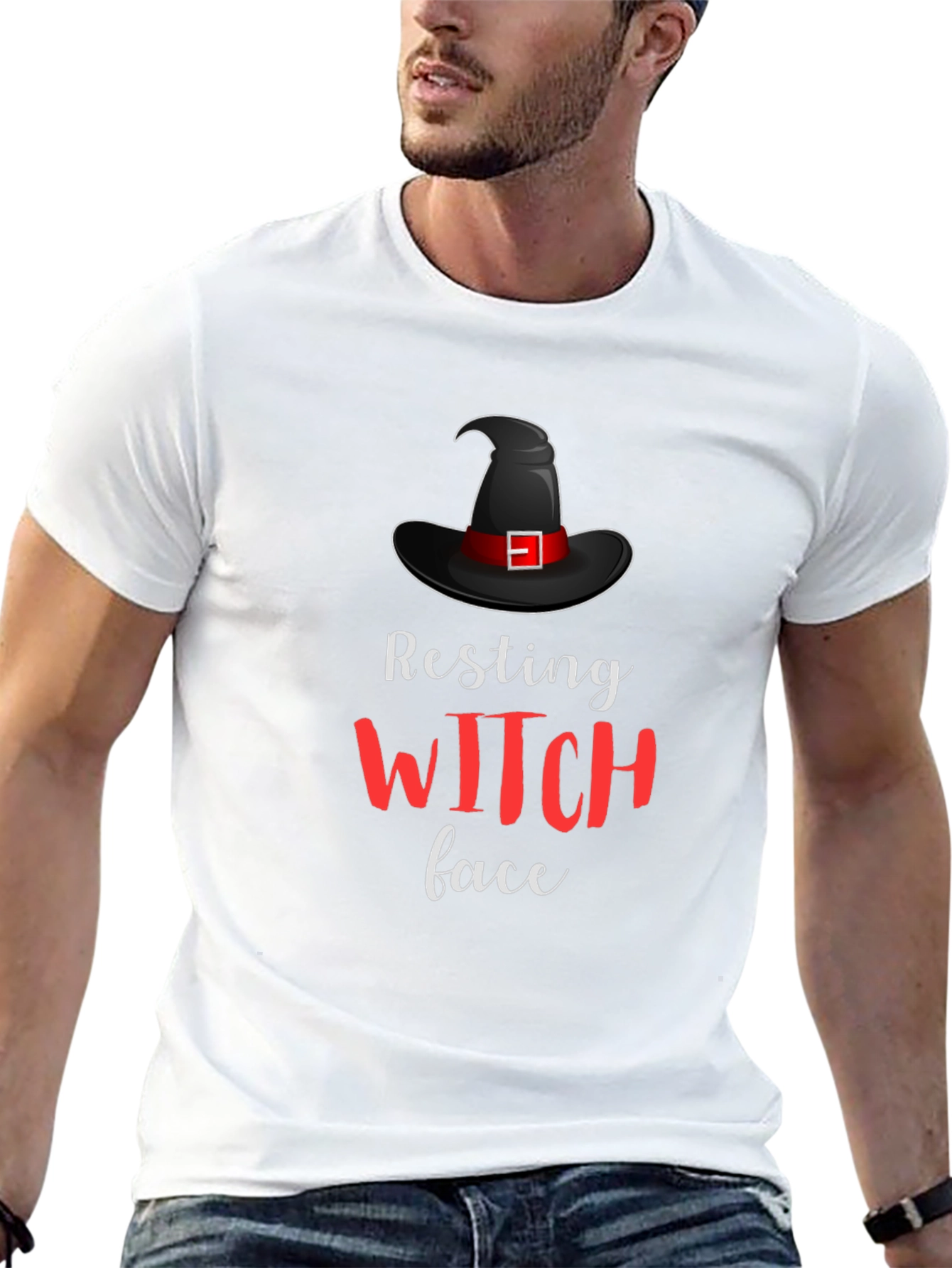 Resting Witch Face Graphic T-Shirt