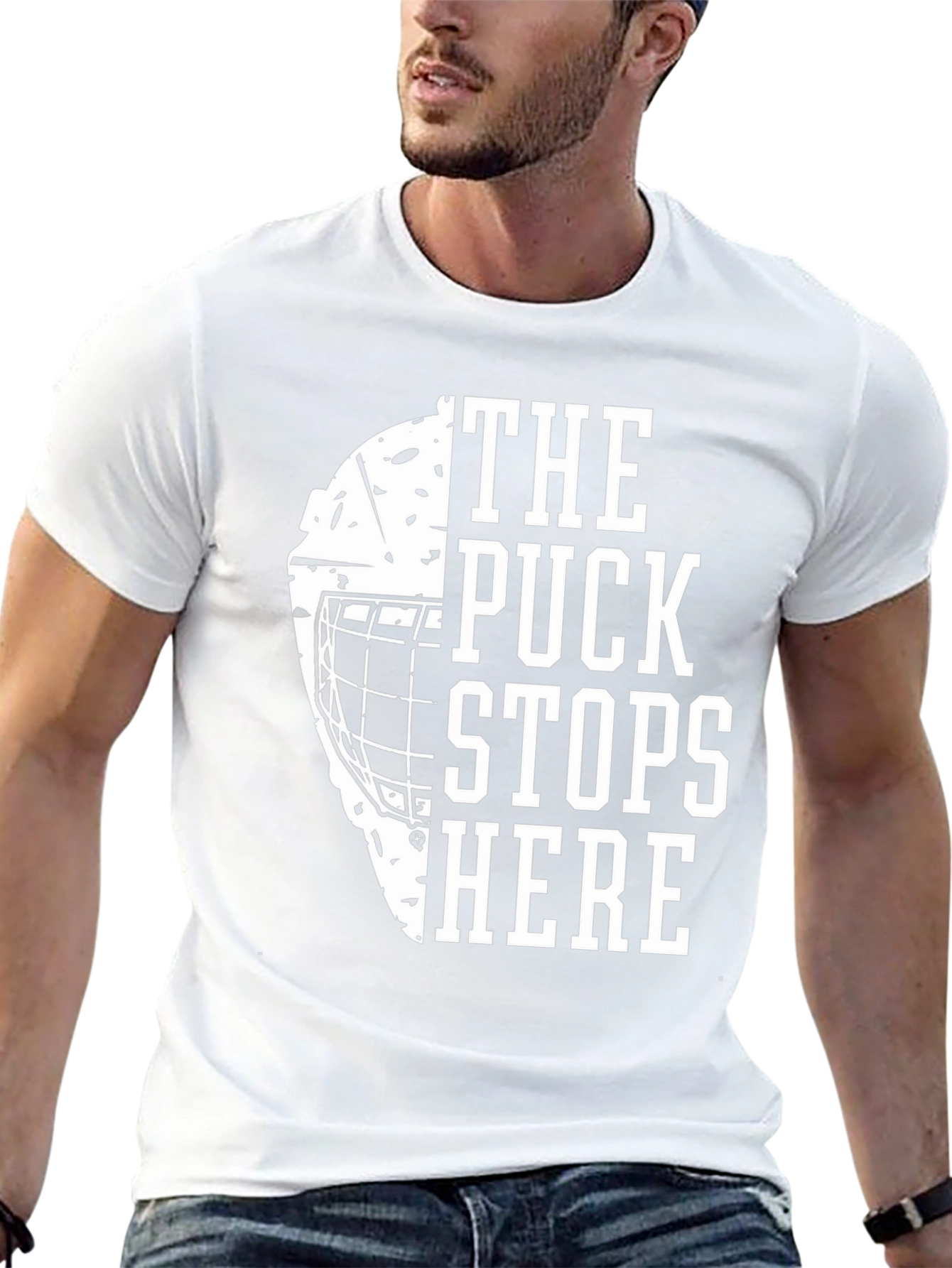 The Puck Stops Here Hockey T-Shirt
