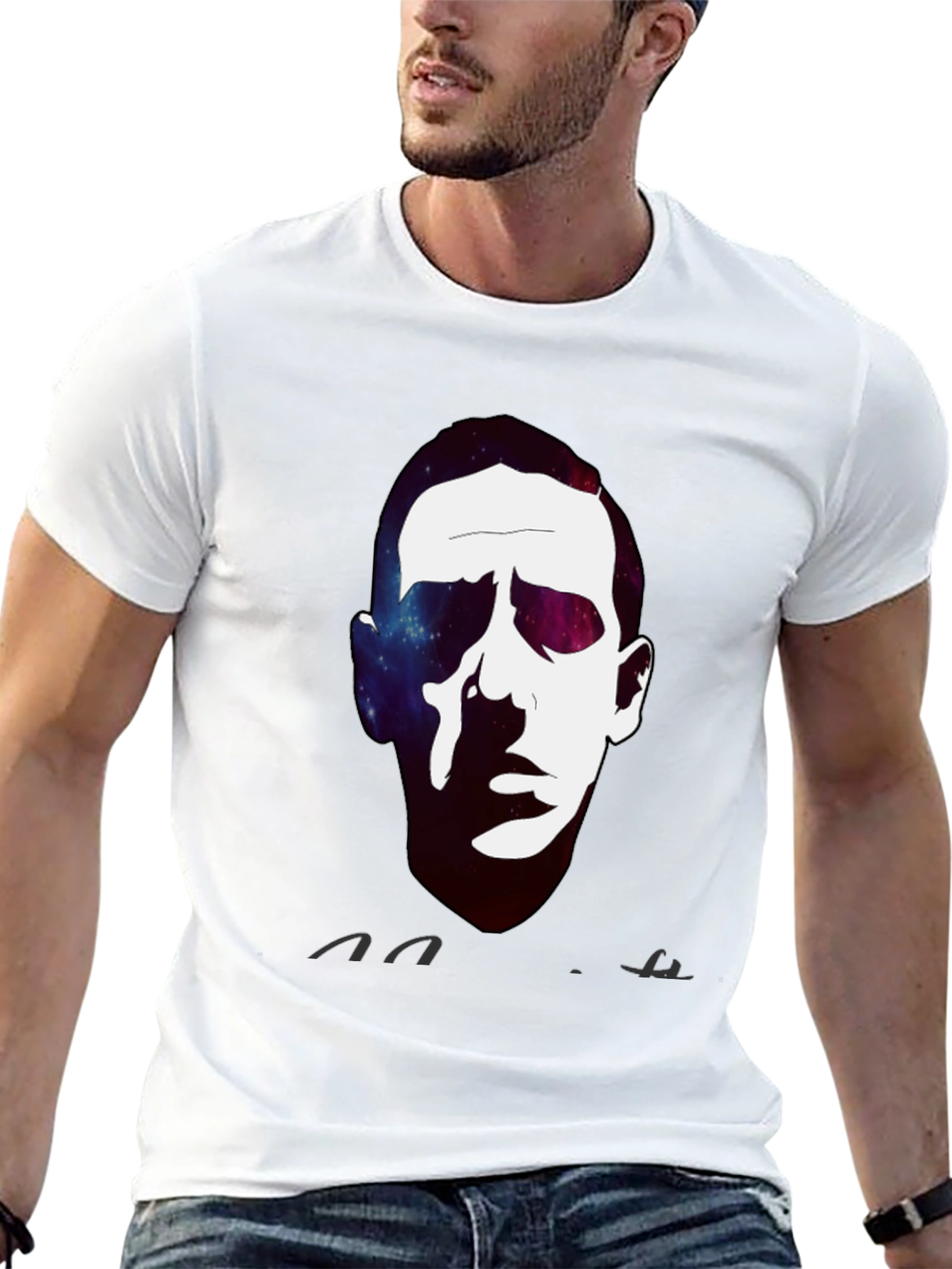 Cosmic Portrait Black T-Shirt