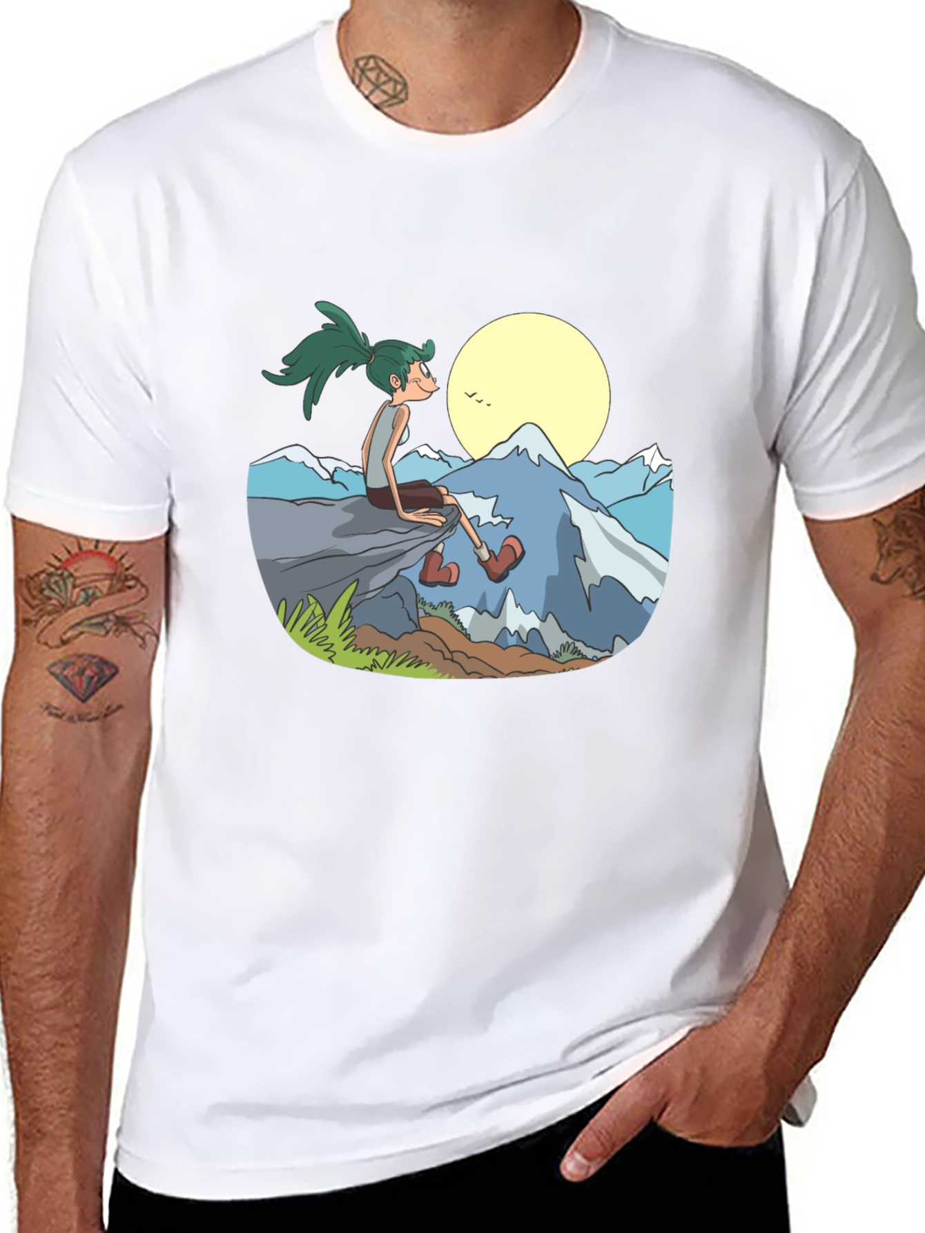 Nature Scene Graphic T-Shirt
