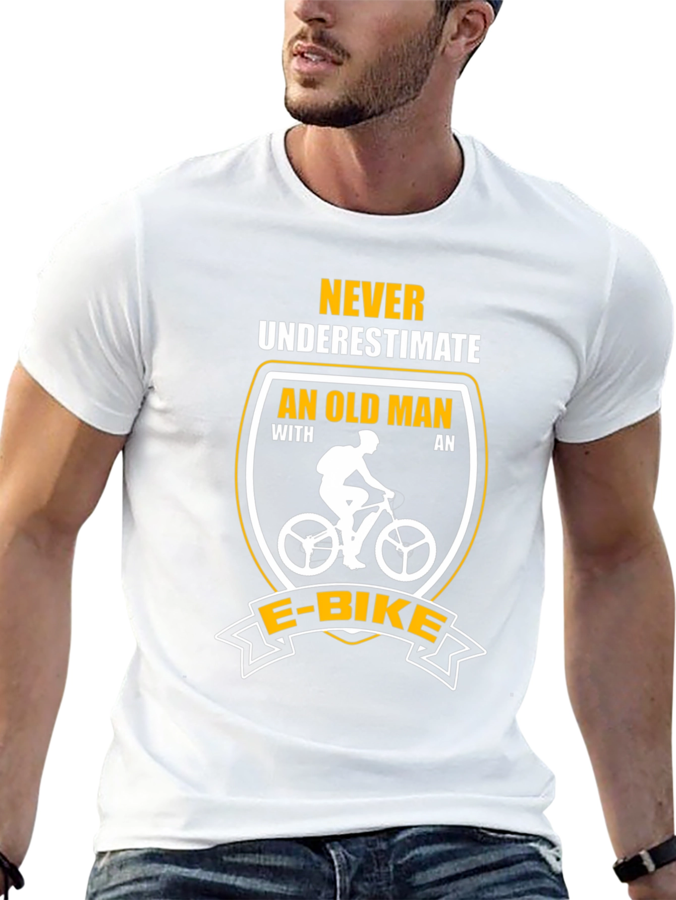 Funny E-Bike Old Man T-Shirt