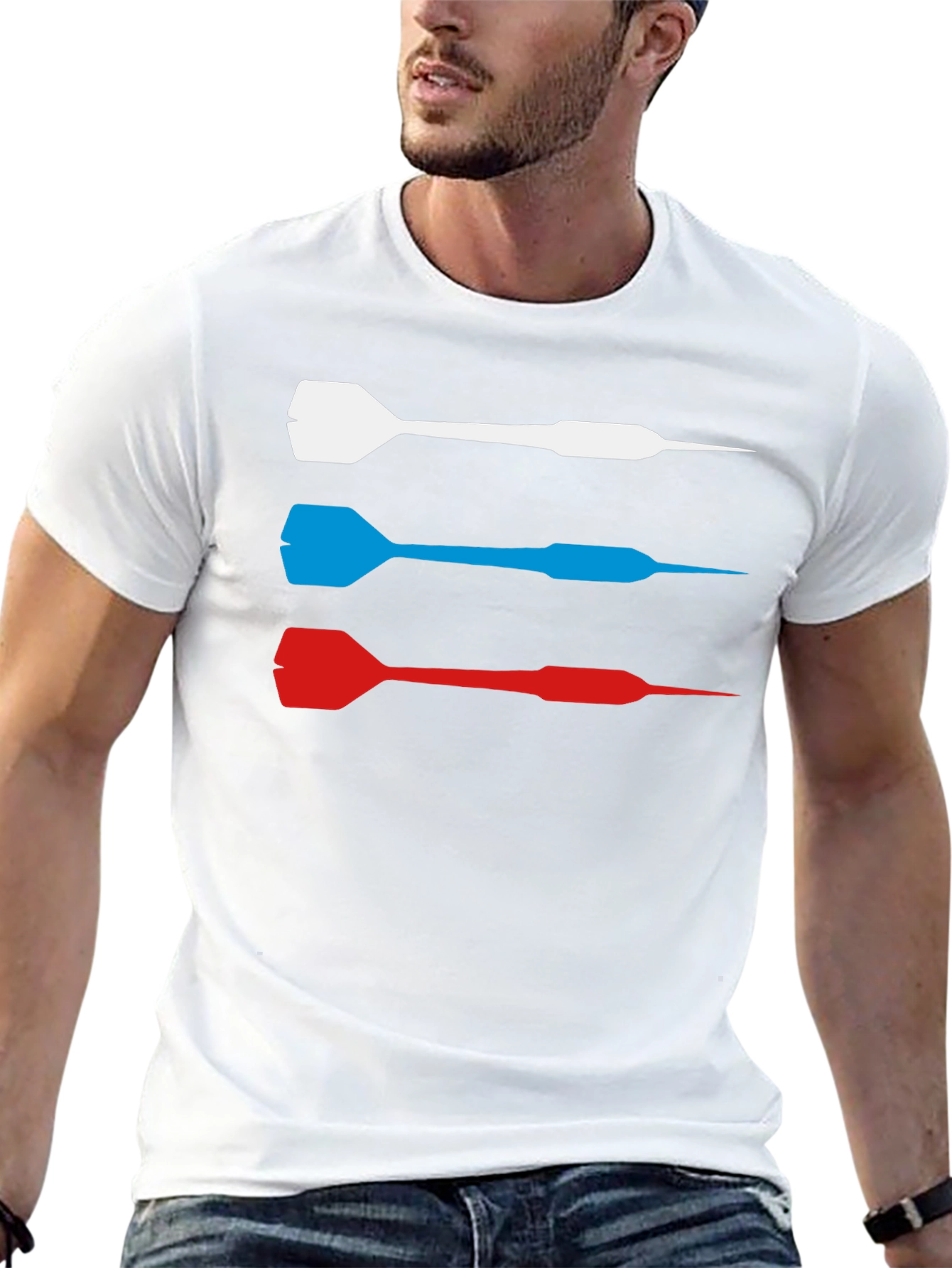 Dart T-Shirt - Red White and Blue Target Tee
