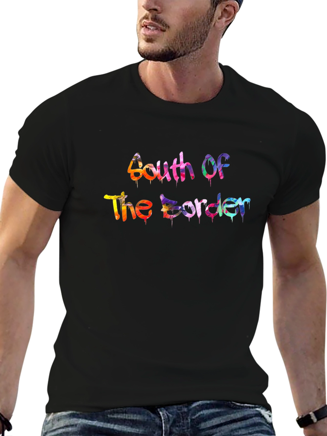 South of the Border Graphic Black T-Shirt