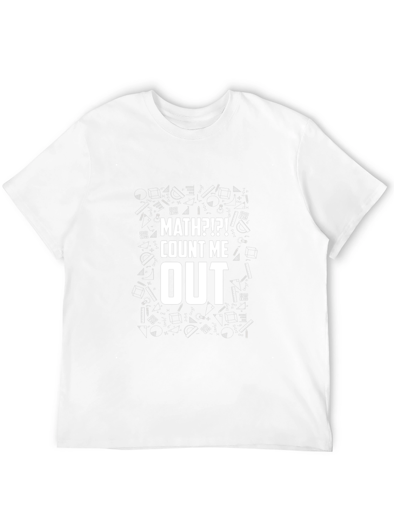 Math?! Count Me Out Black Graphic Tee