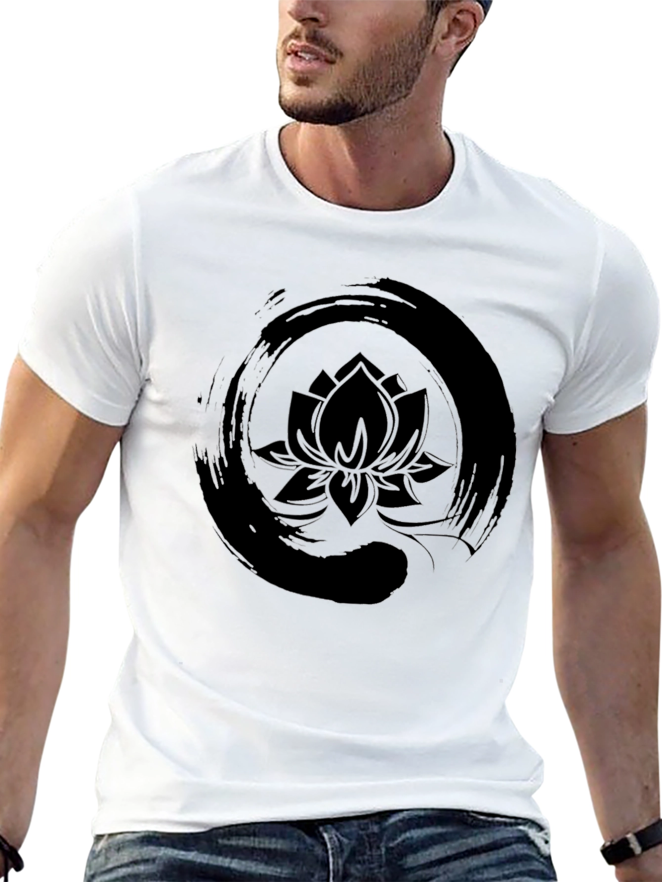 Enso Lotus Black T-Shirt