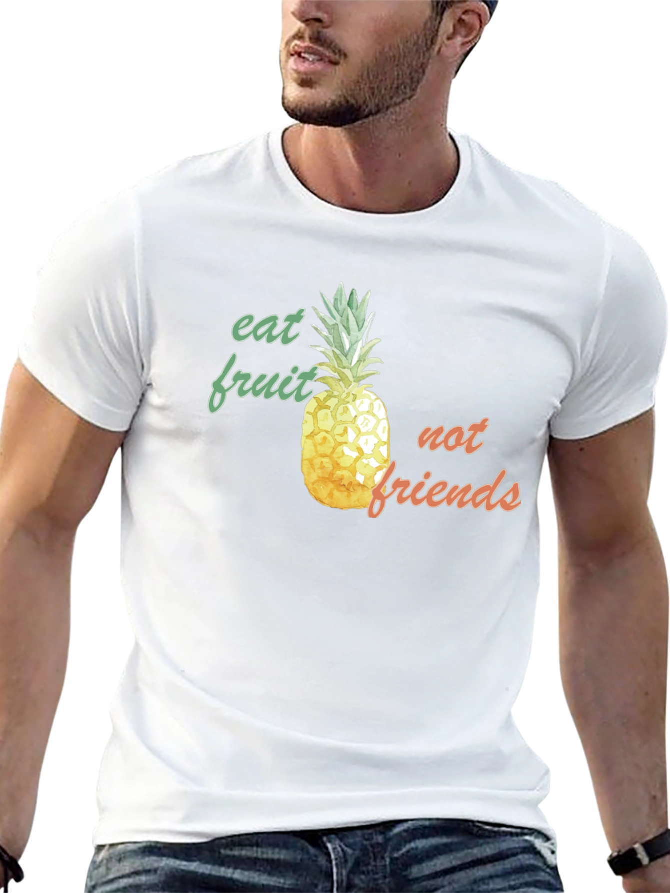 Eat Fruit Not Friends Pineapple Graphic Tee