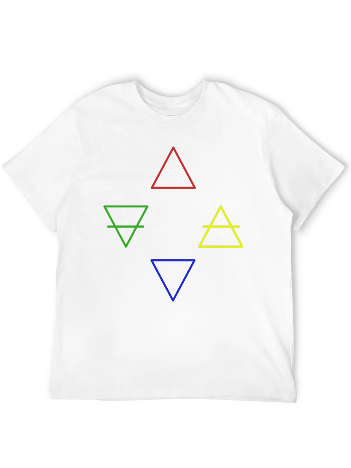 Elements Symbol Graphic T-Shirt - Earth Fire Water Air