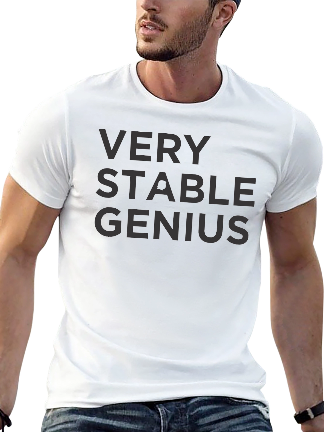 Very Stable Genius Black Graphic Tee