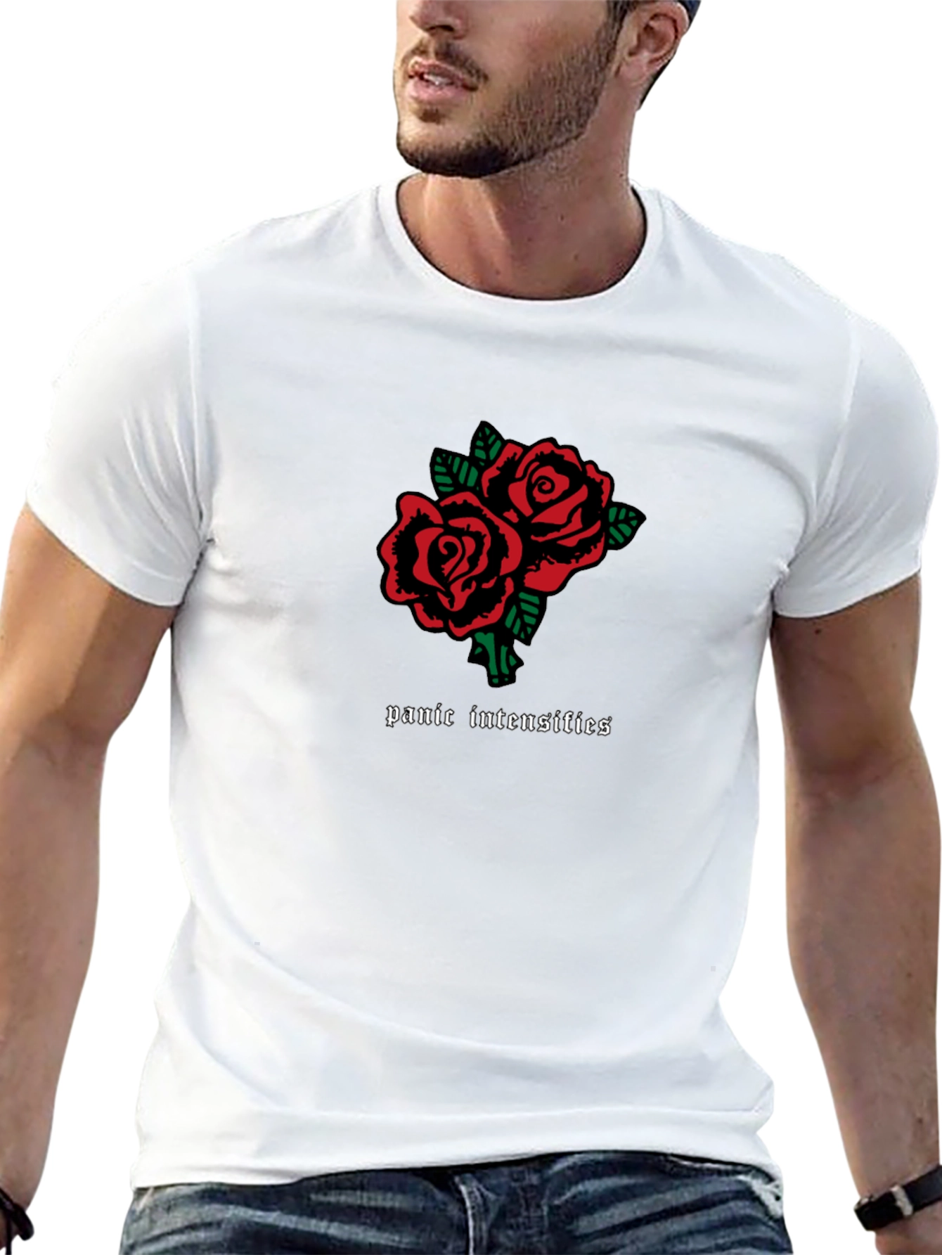 Panic Intensifies Roses Graphic Tee