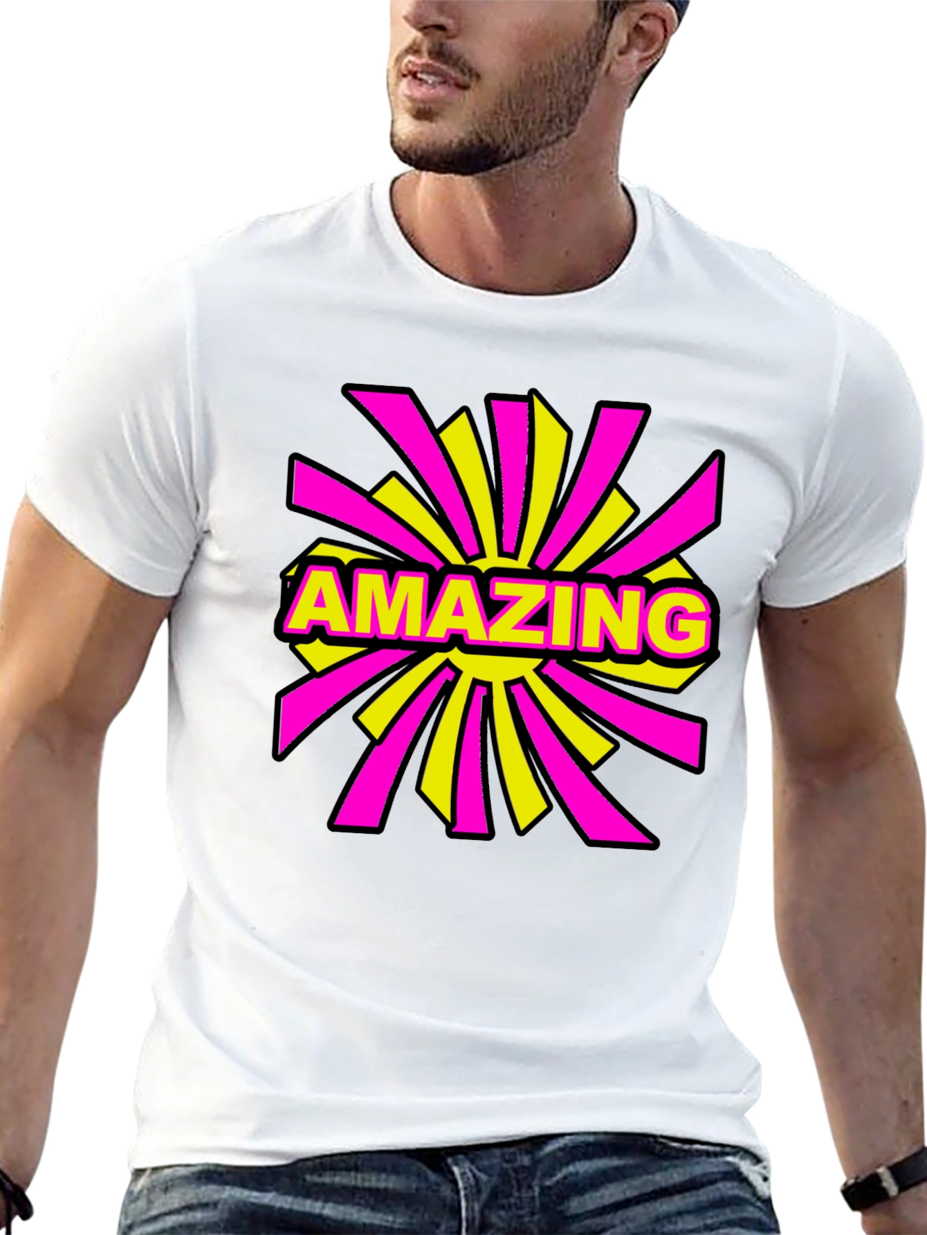 Amazing Graphic Print T-Shirt - Fun Trendy Tee