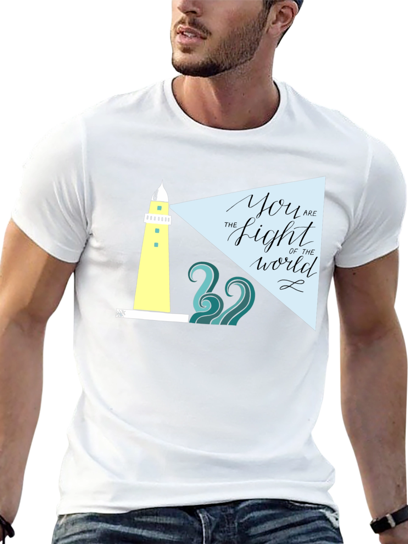 Lighthouse Graphic Tee - You Are The Light T-Shirt