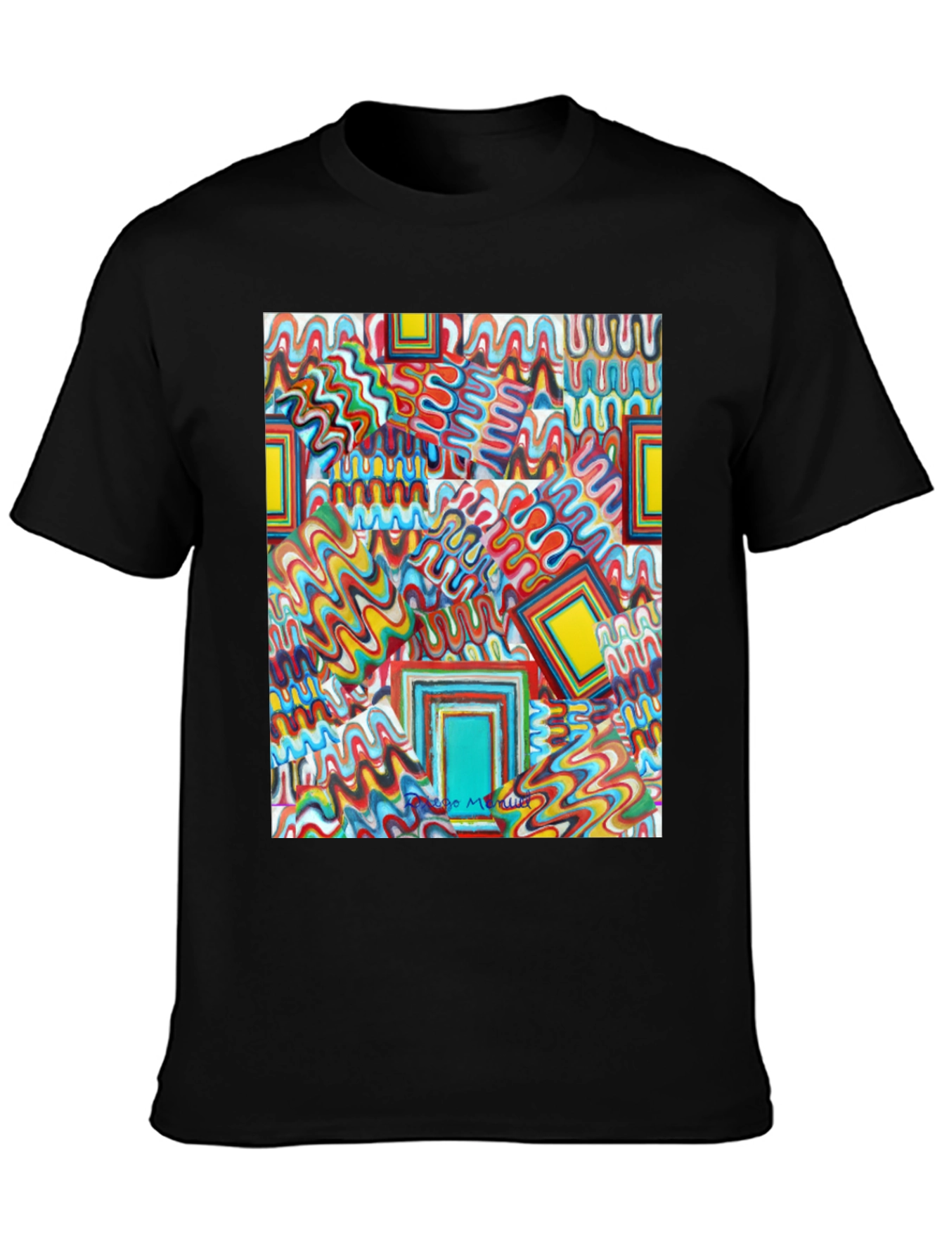 Abstract Art Print Tee - Bold & Unique Design
