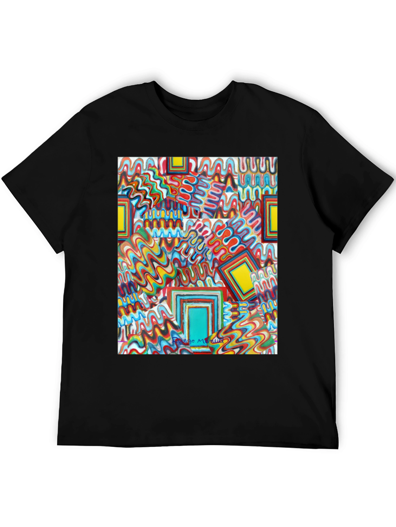 Abstract Art Print Tee - Bold & Unique Design