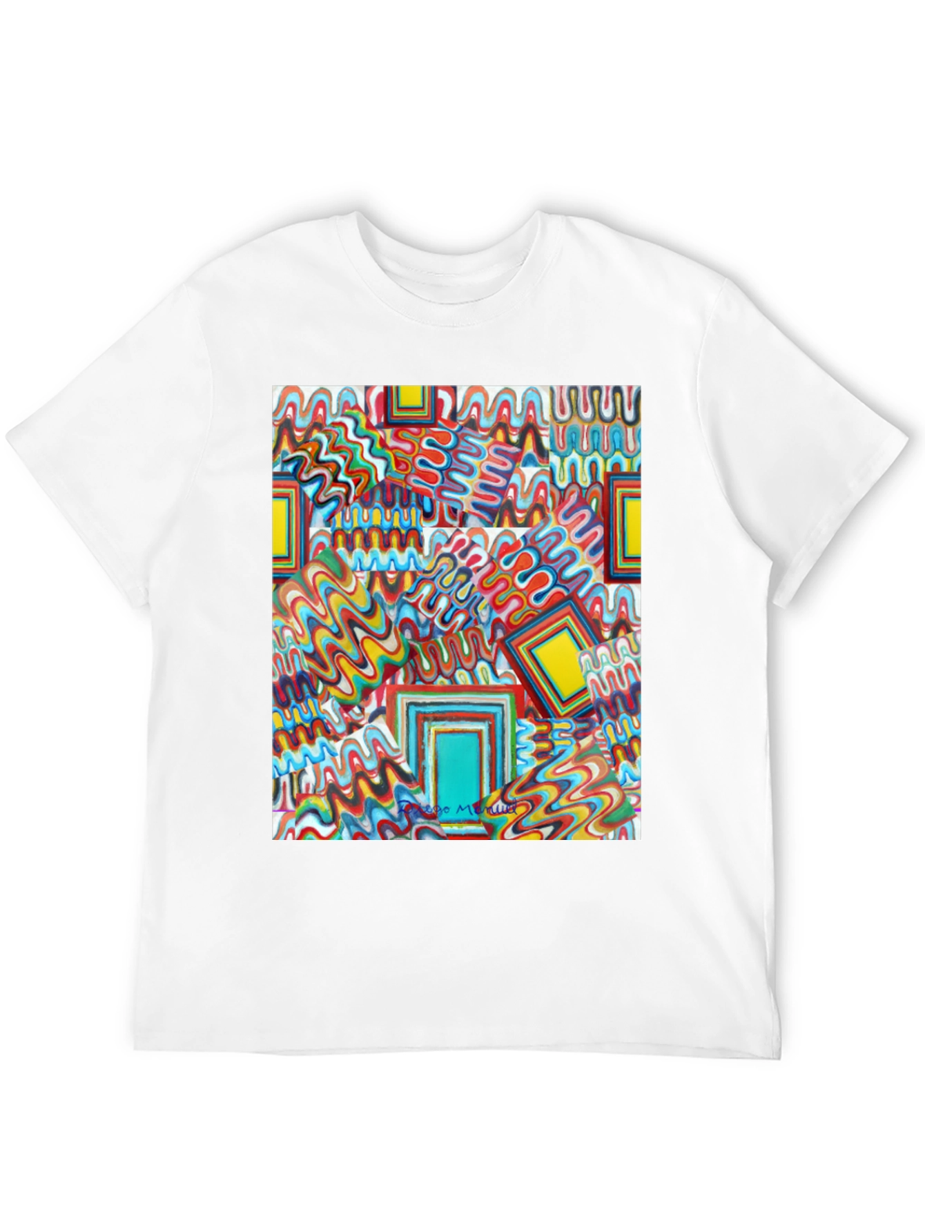 Abstract Art Print Tee - Bold & Unique Design