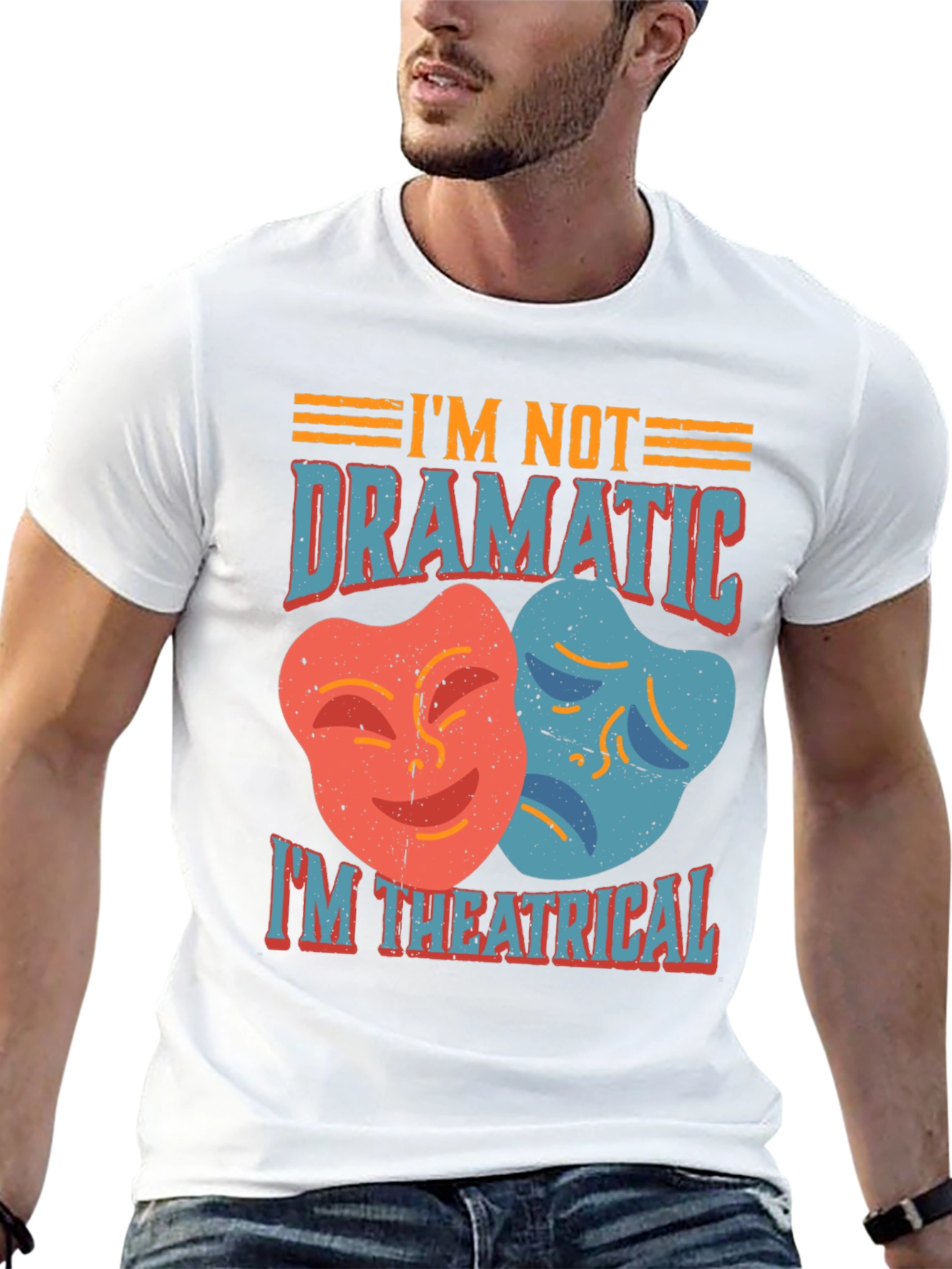 Theatrical T-Shirt - Drama Masks