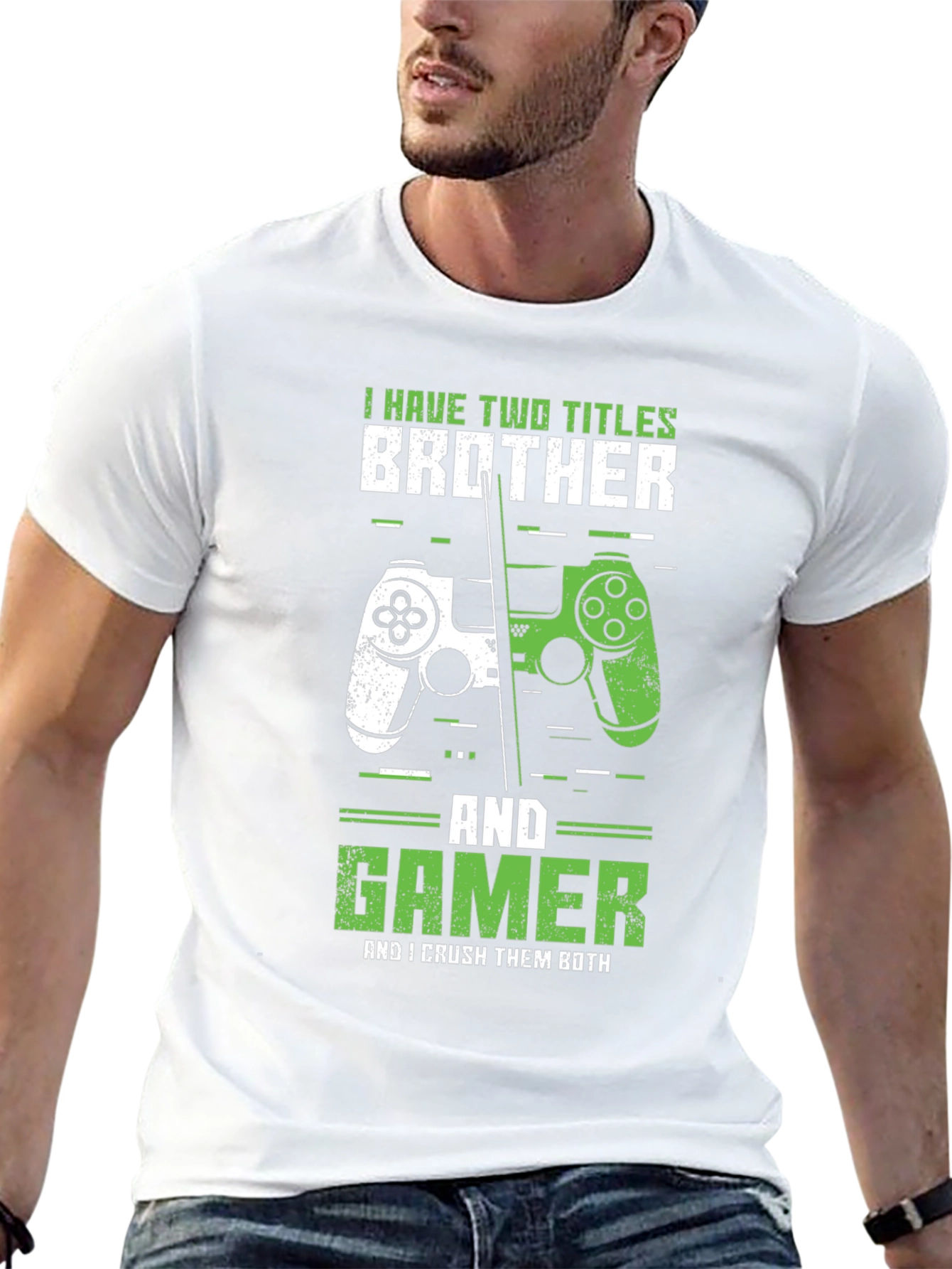 Brother & Gamer T-Shirt - Crush Them Both!