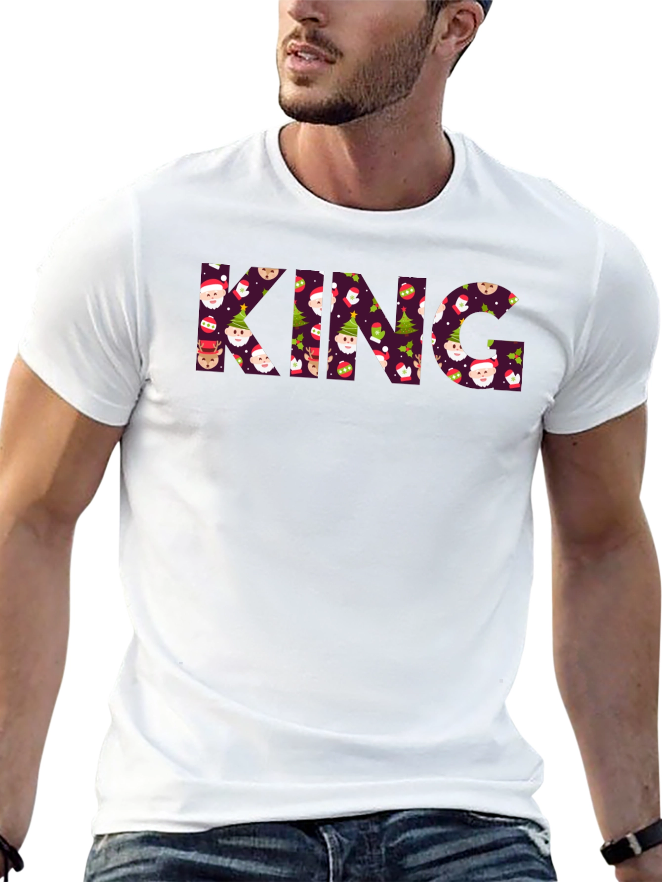 King Christmas Pattern T-Shirt